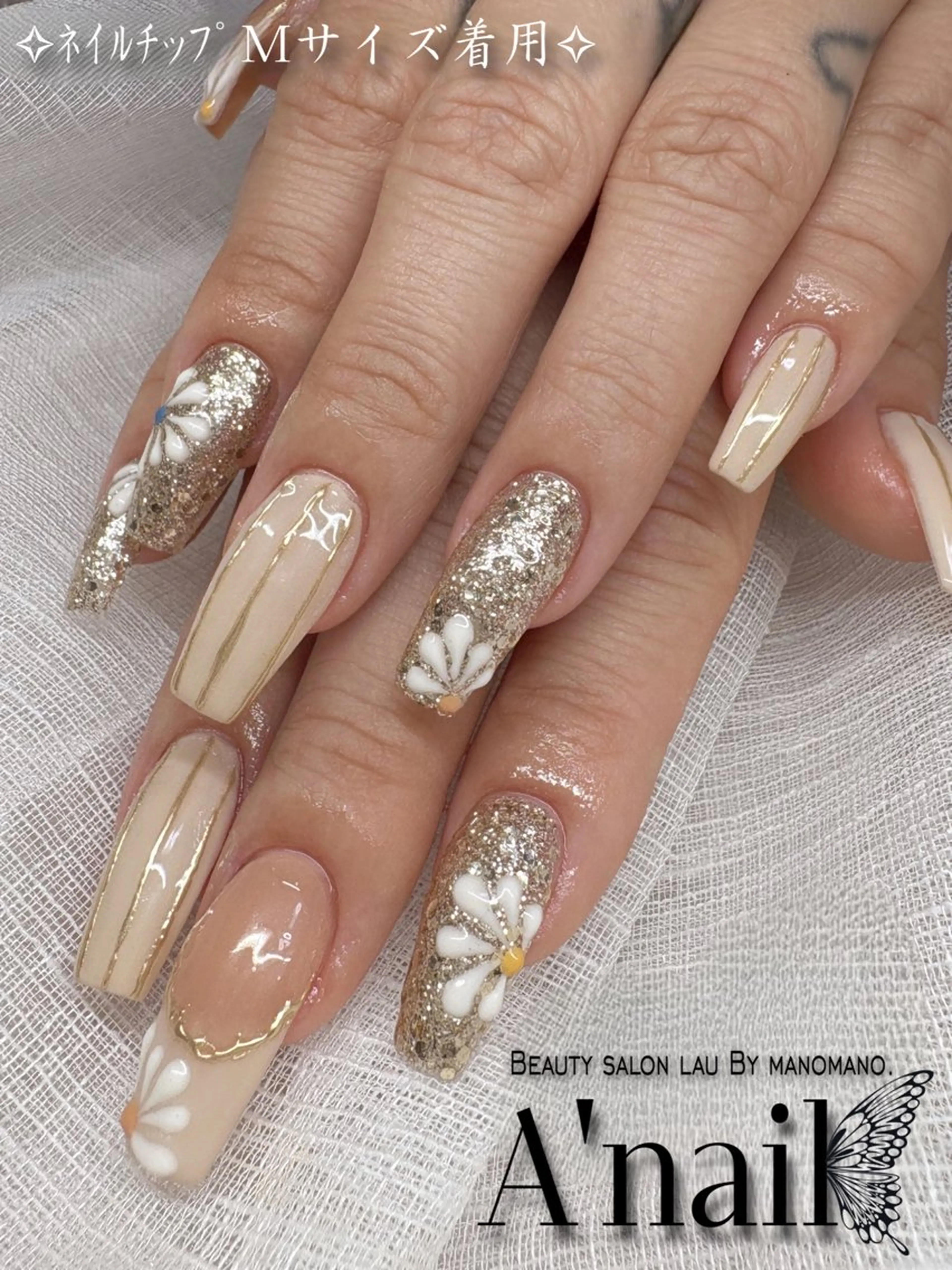 ネイル スクエアネイル ネイルチップ ﾗｳﾊﾞｲﾏﾉﾏﾉ✧ ARISSA🦋💜のネイルデザイン