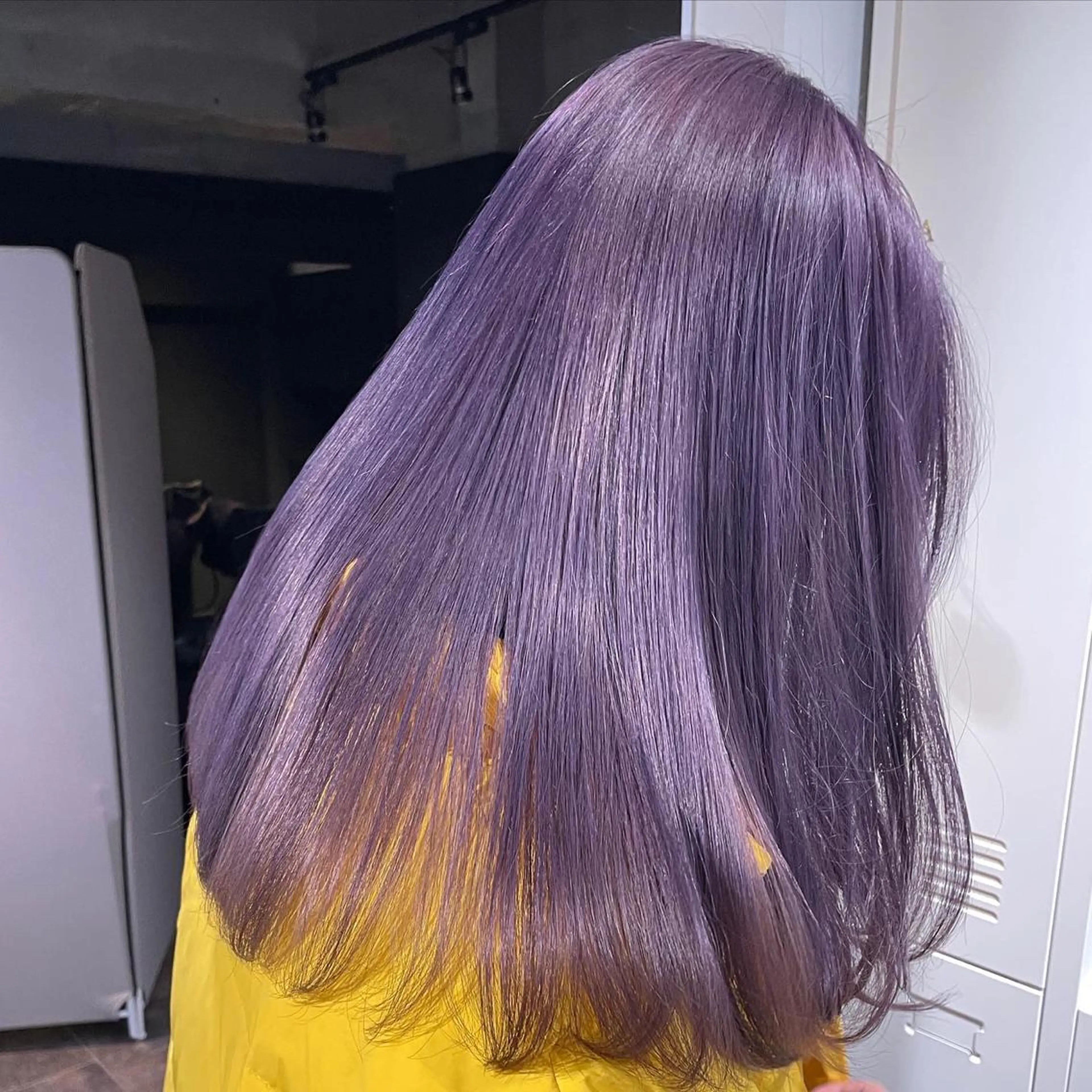 ロング カラー パープルカラー 女性専門マンツーマン YUKIのヘアスタイル