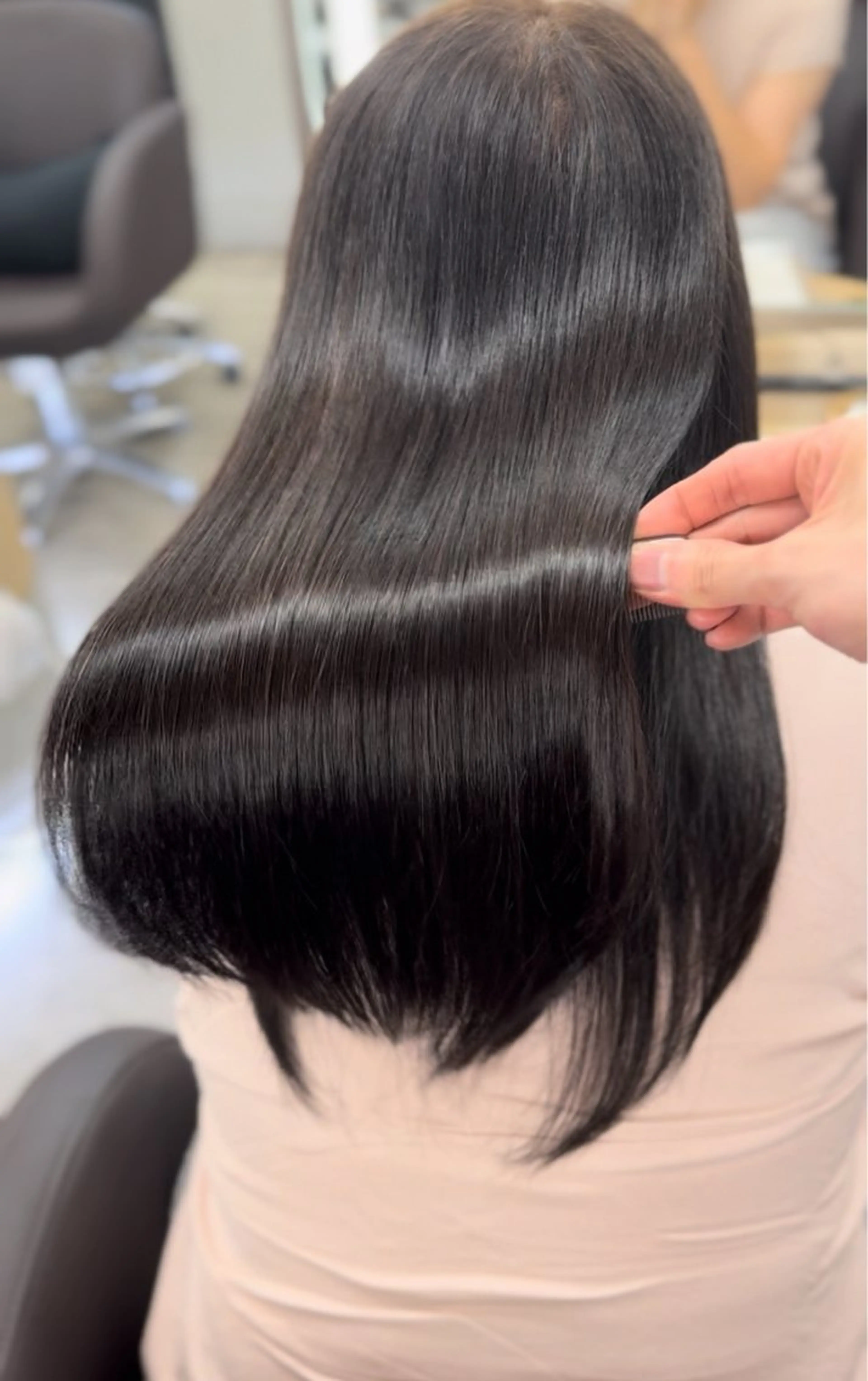 セミロング トリートメント 酸性ストレート トリートメント クワハタ ショウタのヘアスタイル