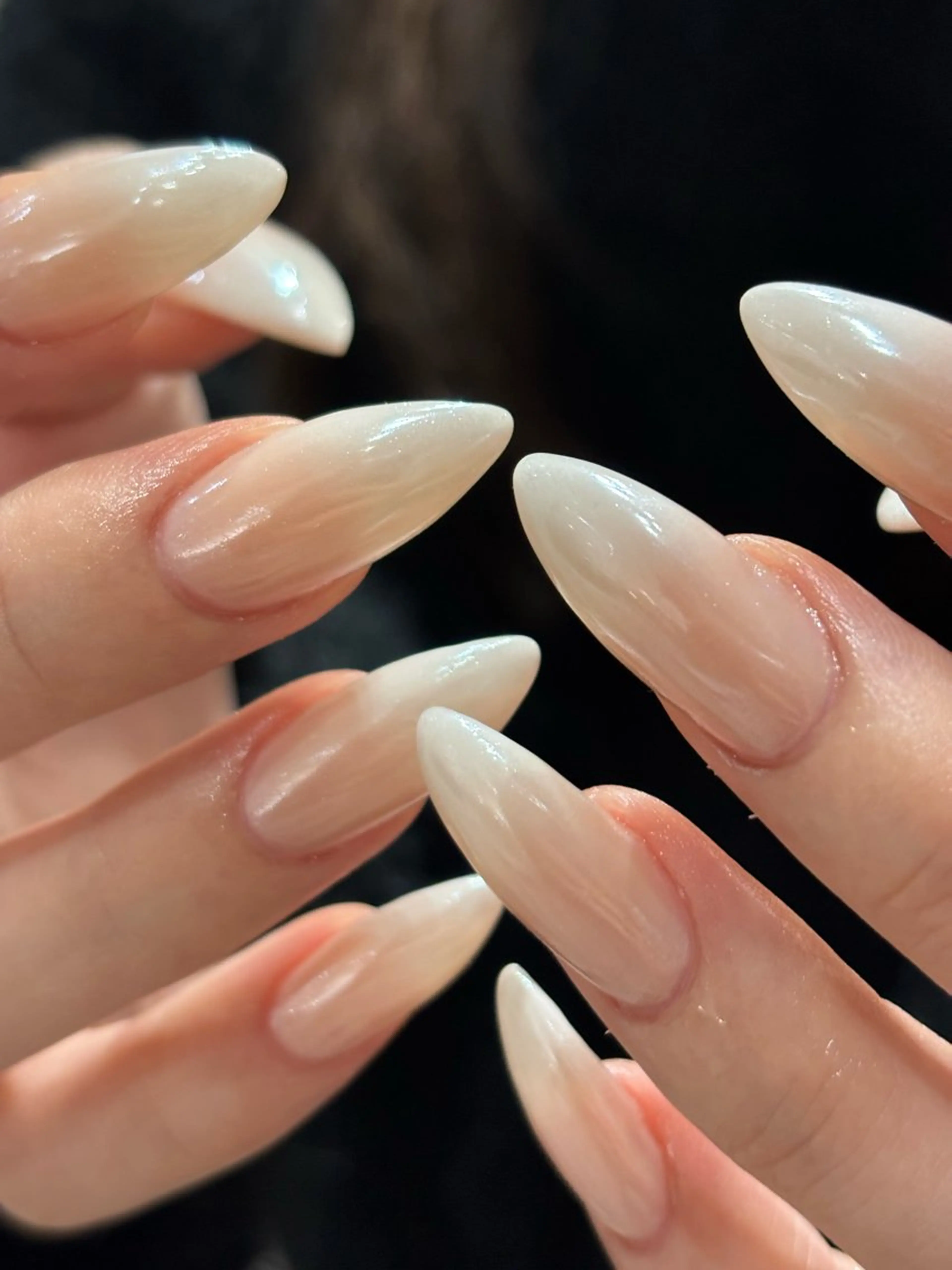 ネイル ハンドネイル 0203ムニムサン 💙Honokaのネイルデザイン