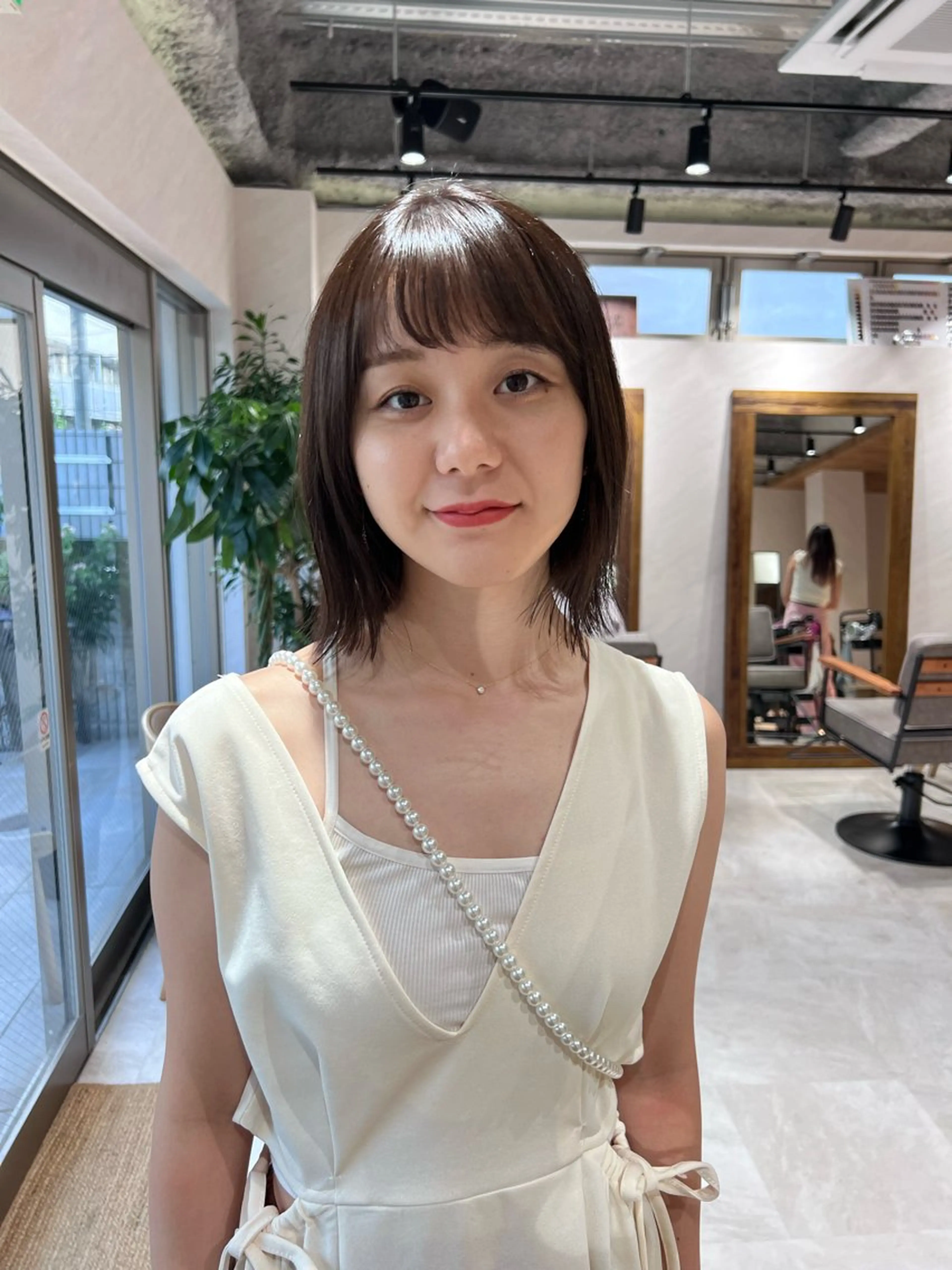 ショート カラー ボブ 髪質改善 レイヤーカット カット ヘアカラー トリートメント ヘアセット 🌟小顔カット🌟 レイヤーカットボブのヘアスタイル