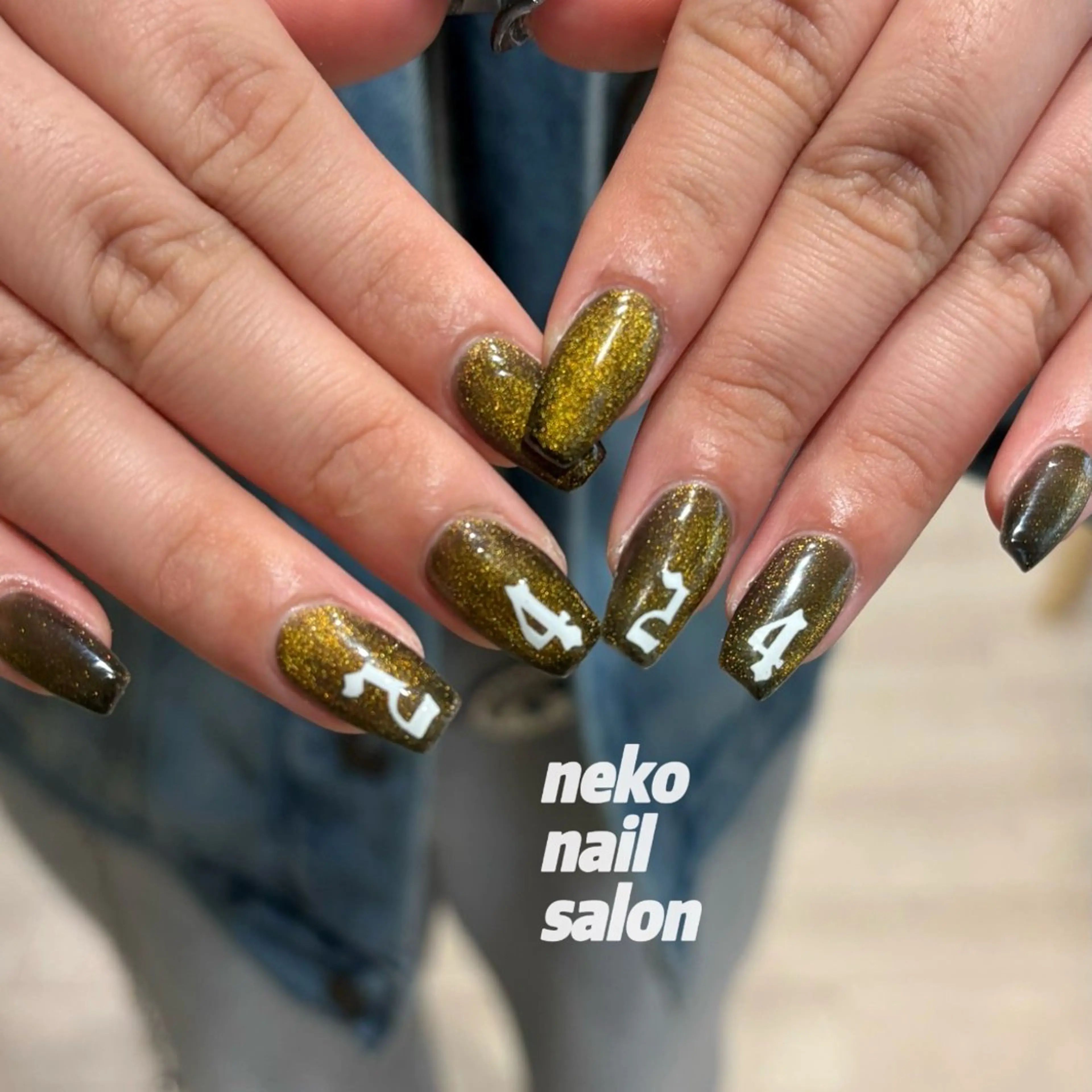 ネイル フラッシュネイル キラキラネイル ハンドネイル neko nailのネイルデザイン