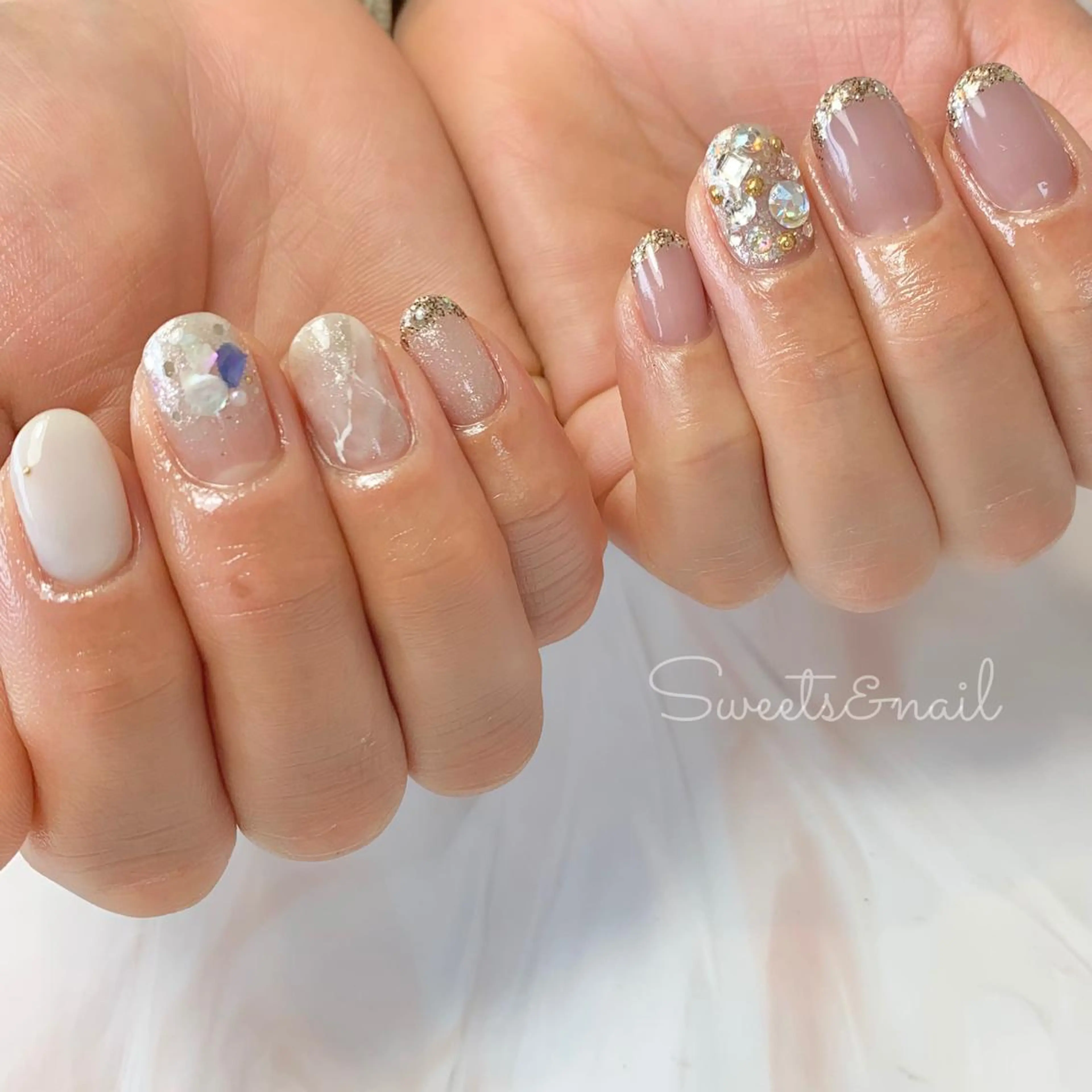 ネイル キラキラネイル Sweets＆ nail みなこのネイルデザイン