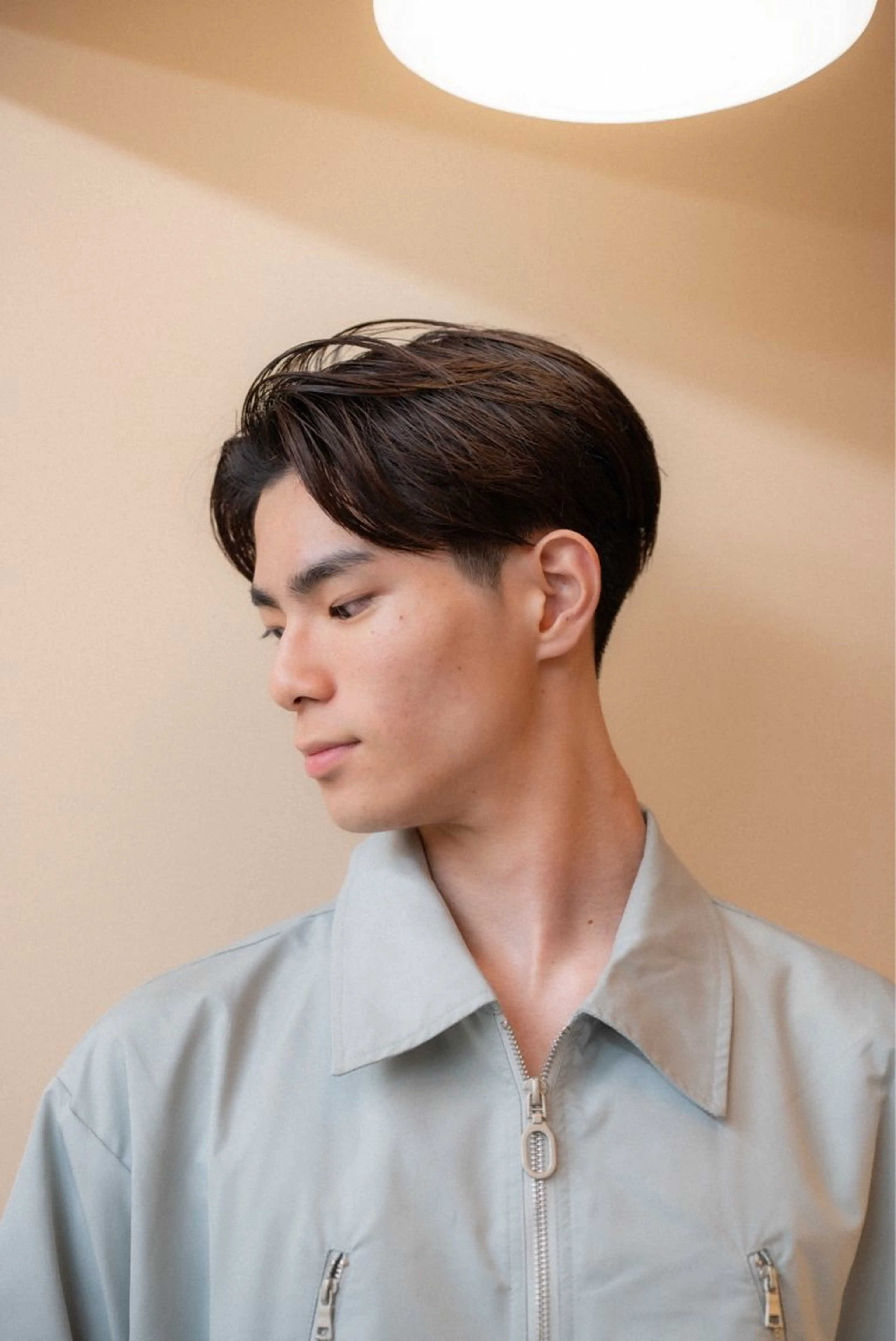 ショート カラー パーマ メンズ センターパート 🔗メンズサロン🔗 Kieのヘアスタイル
