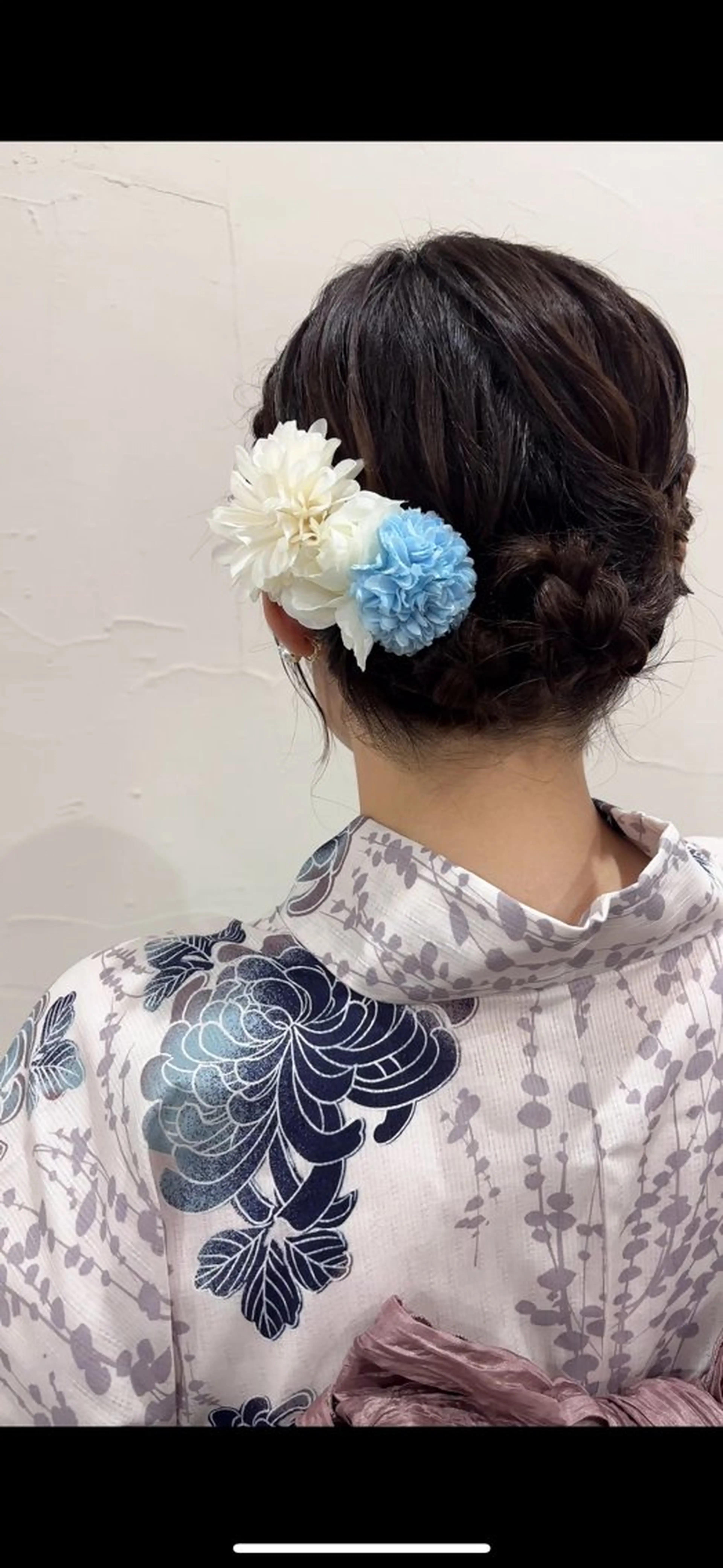 ミディアム ヘアセット 桑野 葵のヘアスタイル