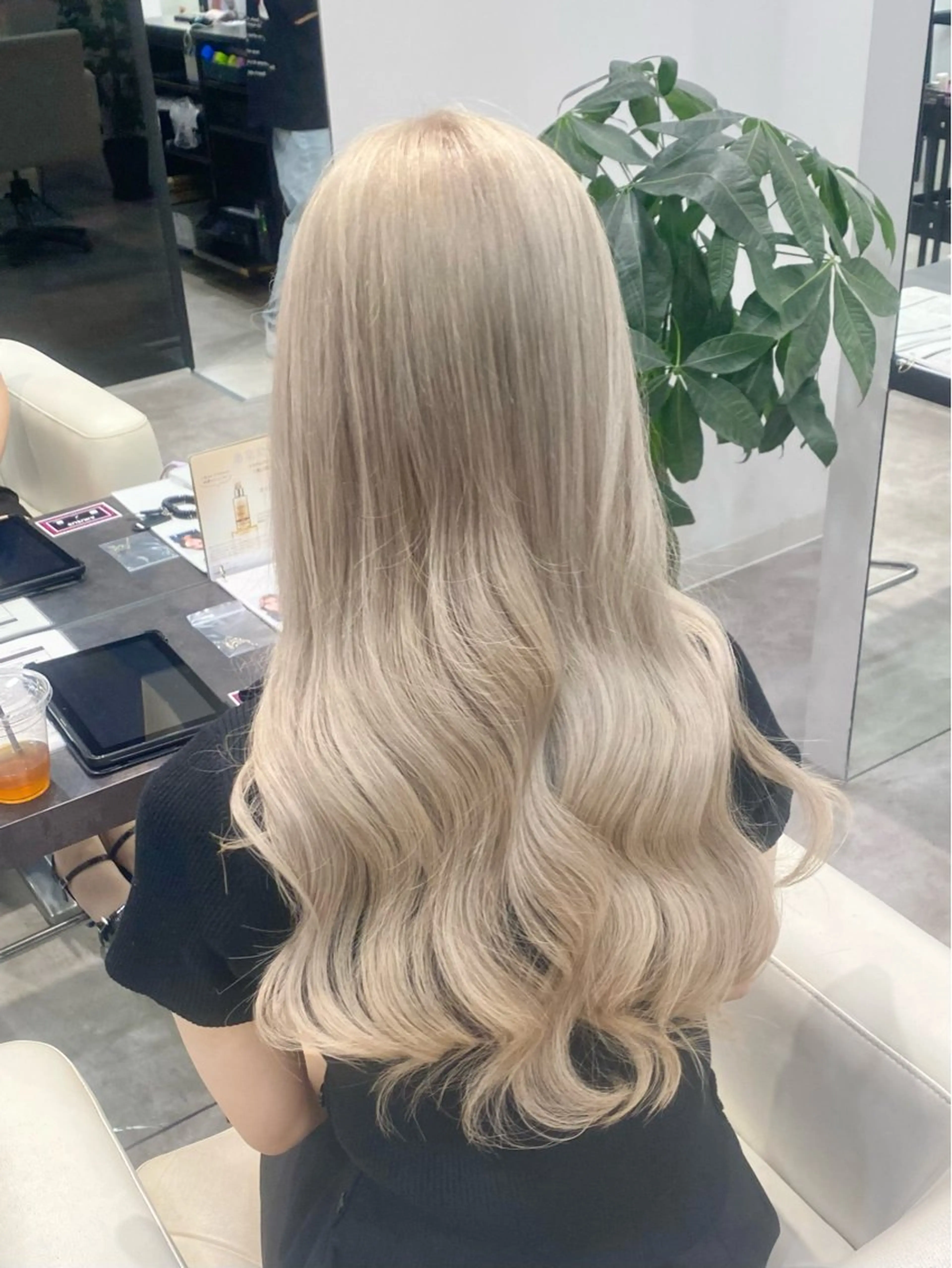 ロング カラー ヘアカラー トリートメント 透明感カラー/髪質 改善🎀suzukaのヘアスタイル