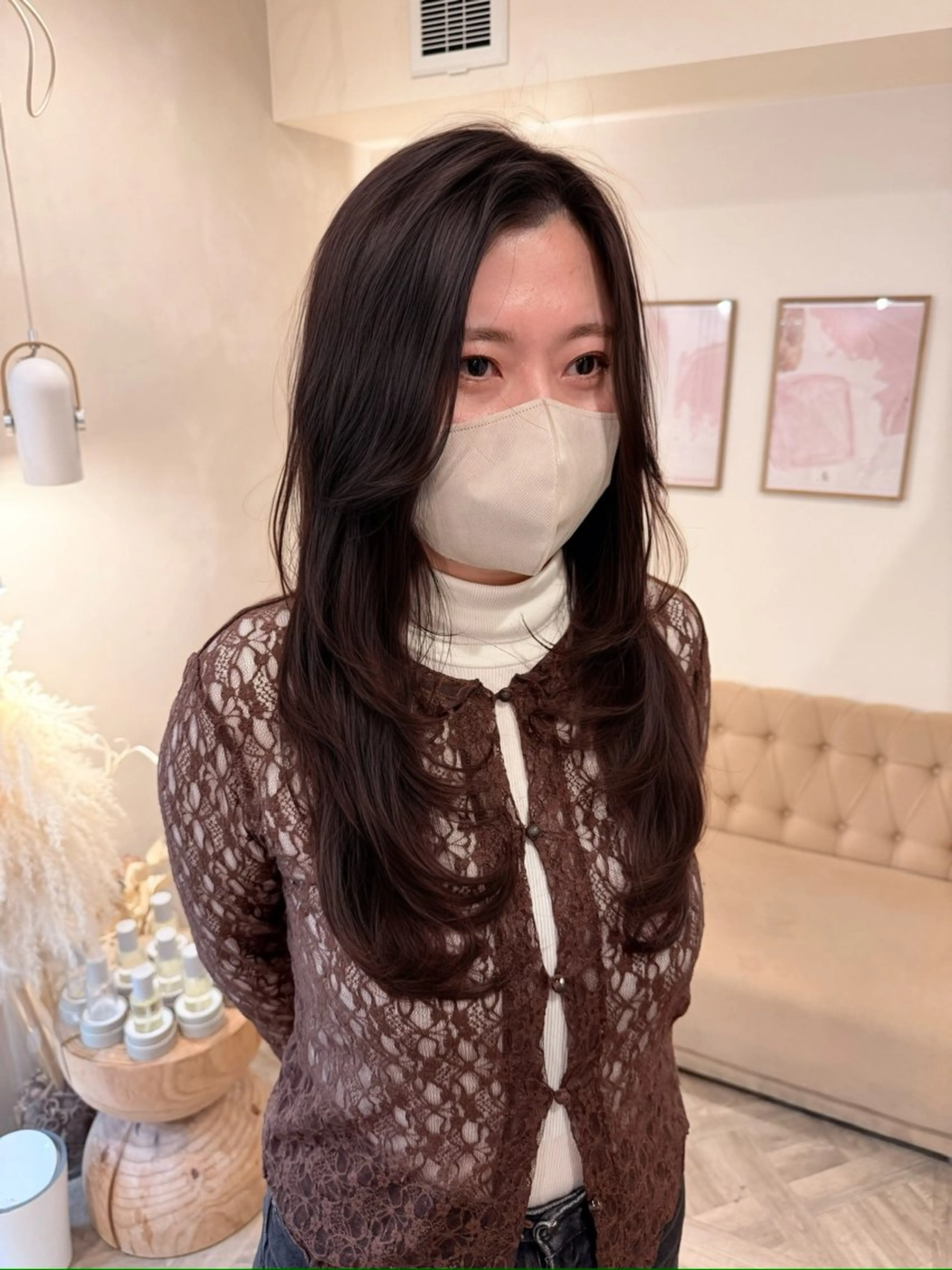 ロング カット トリートメント 草野ゆずき⌇縮毛矯正 ⌇Wカラー⌇レイヤーのヘアスタイル