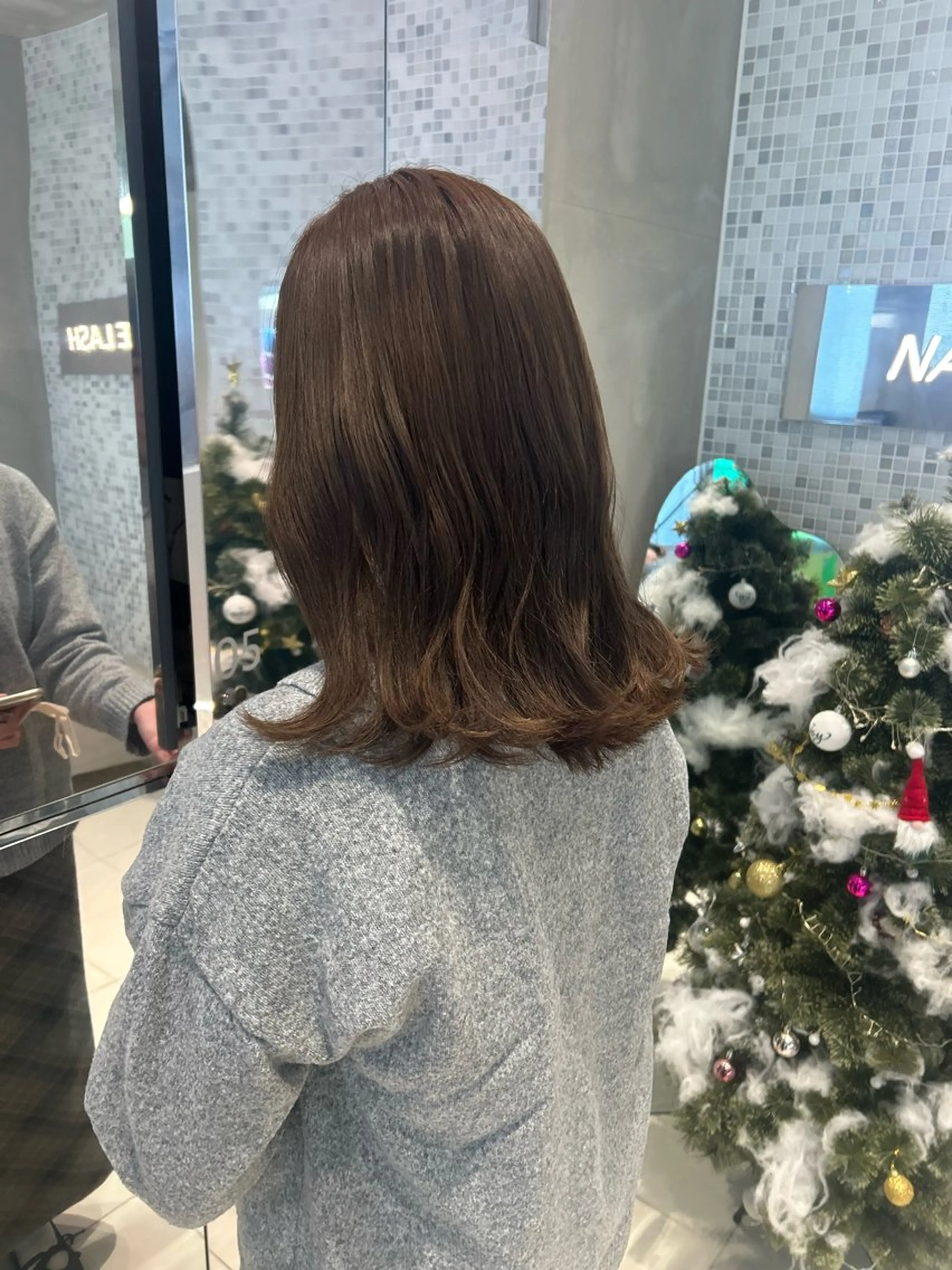 ミディアム カラー ベージュカラー オリーブベージュ 透明感カラー🫧 nanohaのヘアスタイル