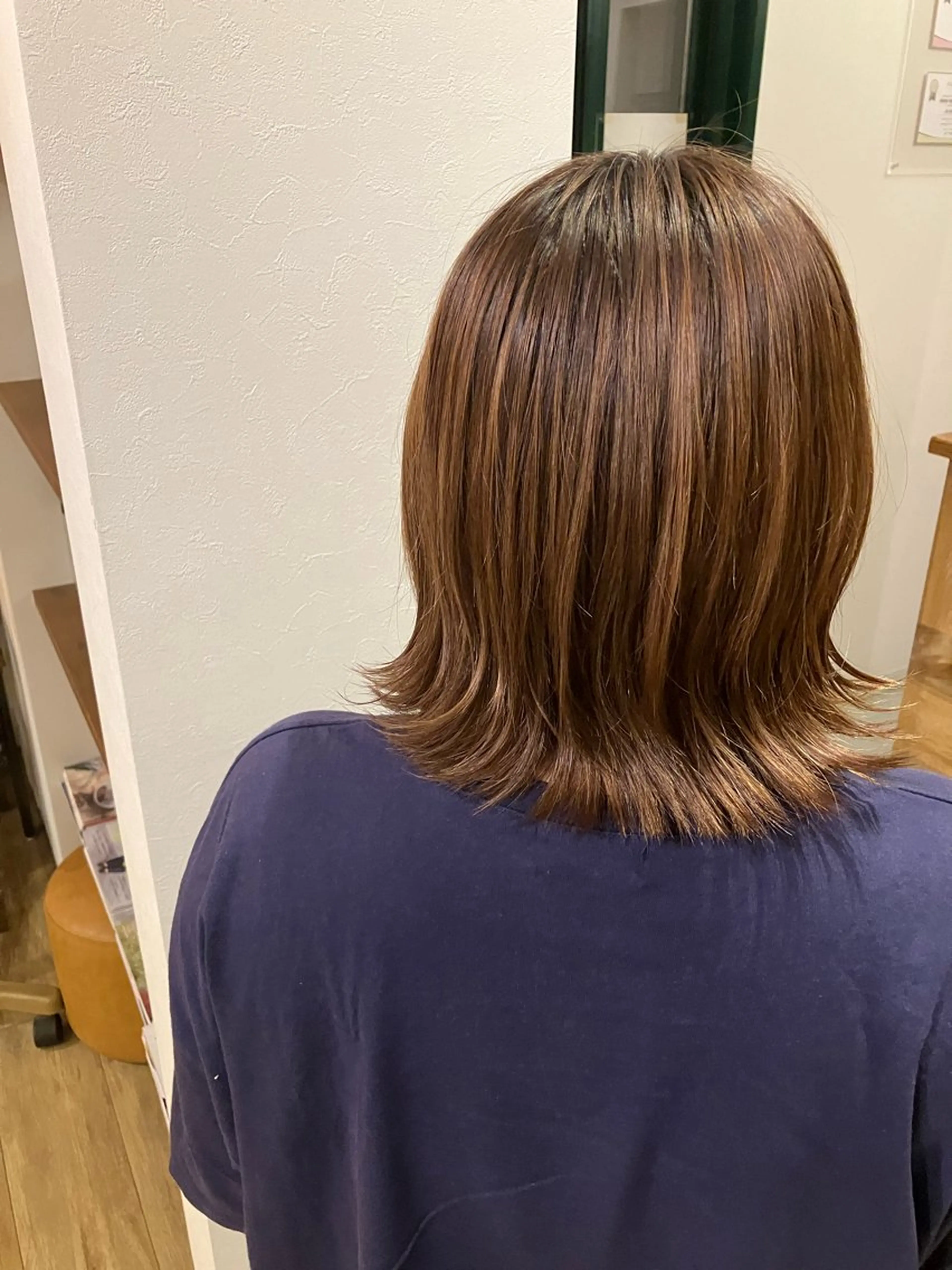 ミディアム ボブ 外ハネヘア 清水 美香のヘアスタイル