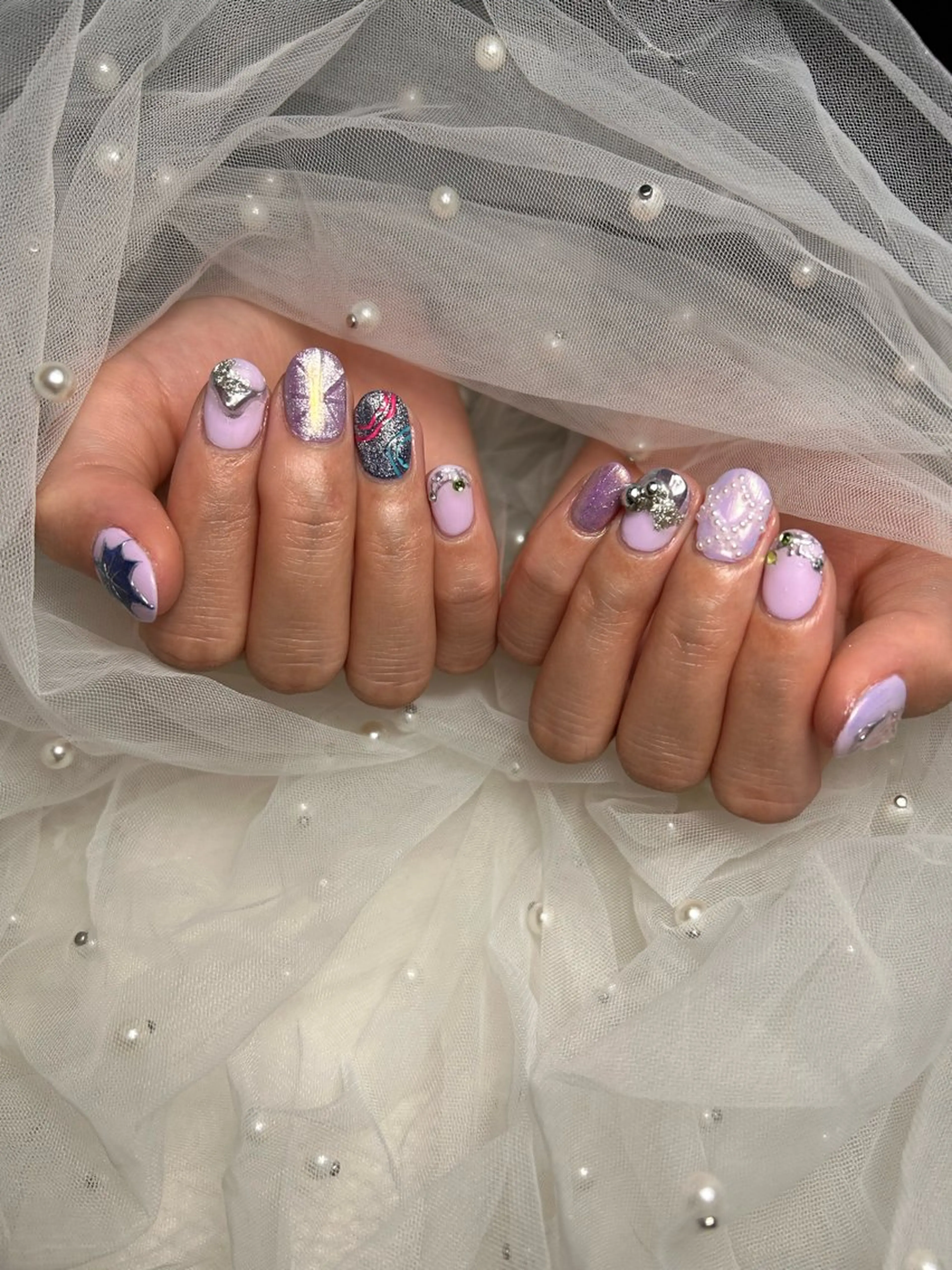 ネイル ハンドネイル フットネイル ✴︎ Delightのネイルデザイン