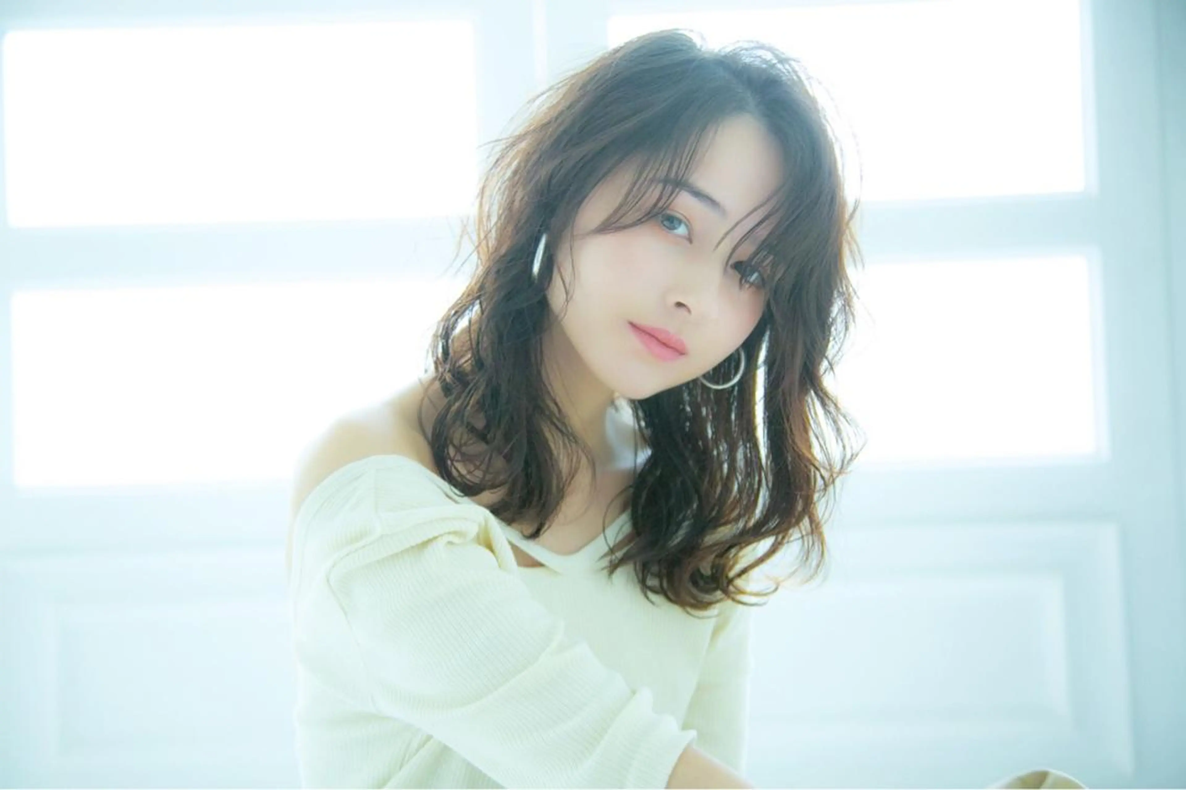 セミロング マンツーマン施術 山口つよしのヘアスタイル