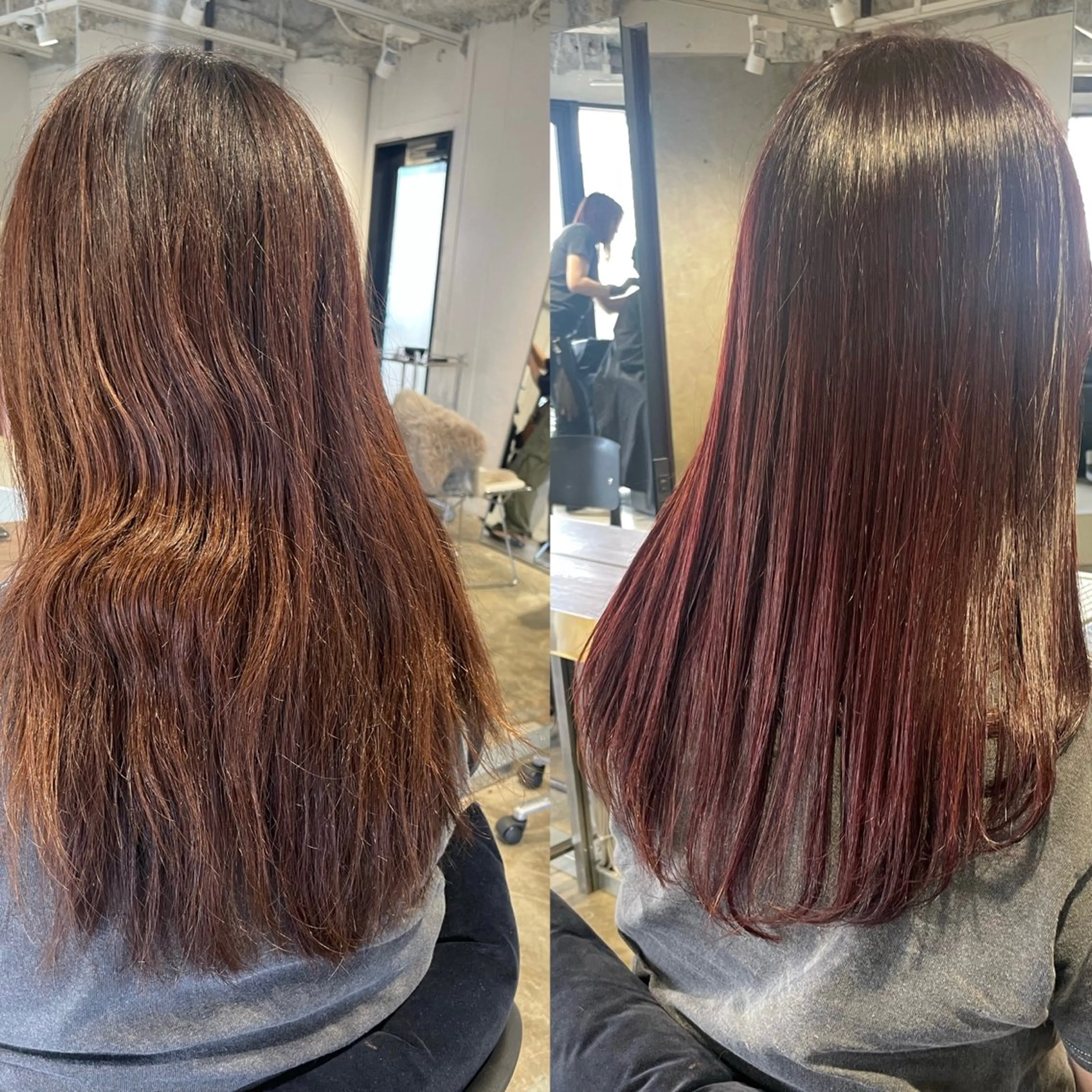 髪質改善ストレート　＋カット＋カラー＋オージュアトリートメント💕の写真