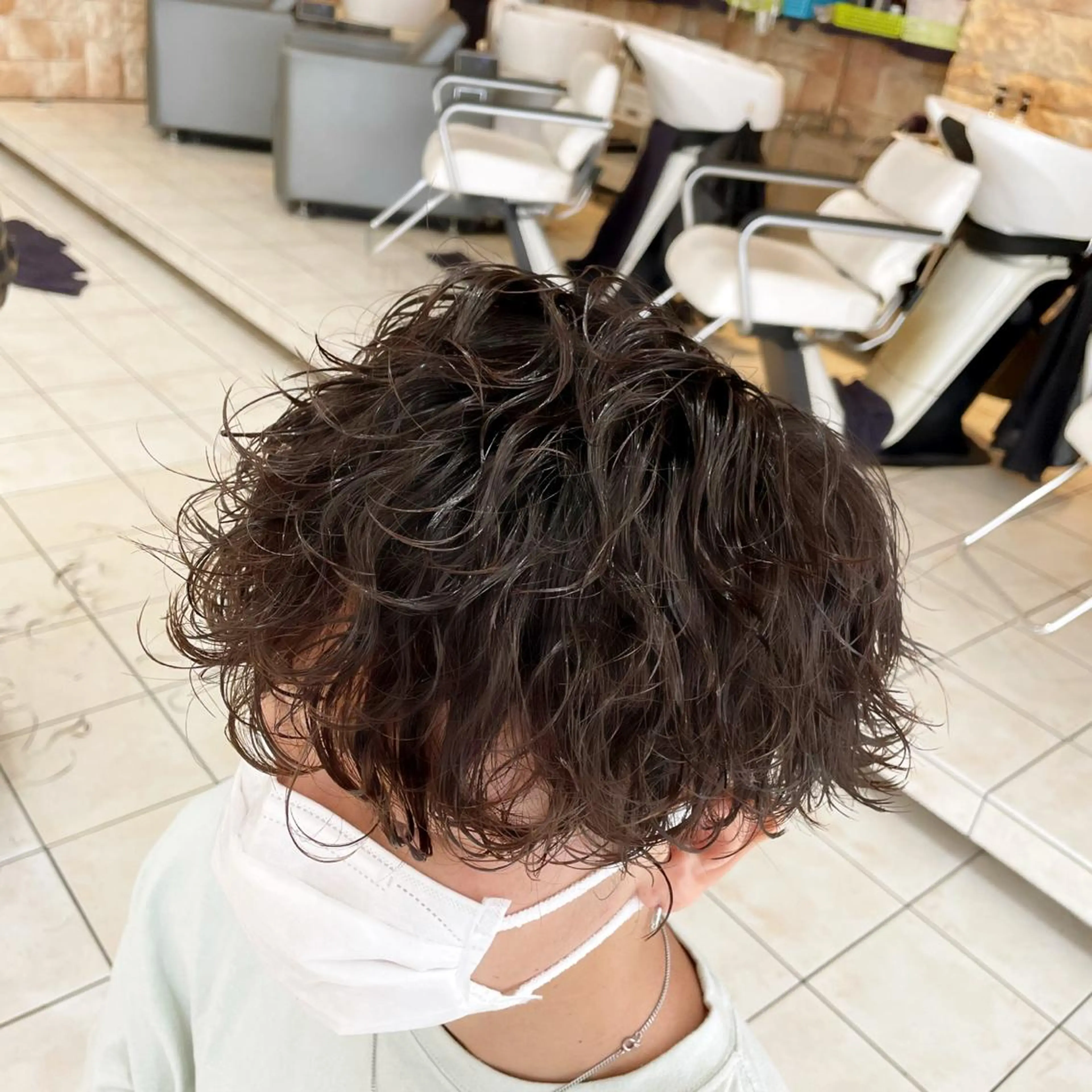 ショート パーマ メンズ シャドウパーマ/縦落 ちパーマ 大久保拓実のヘアスタイル