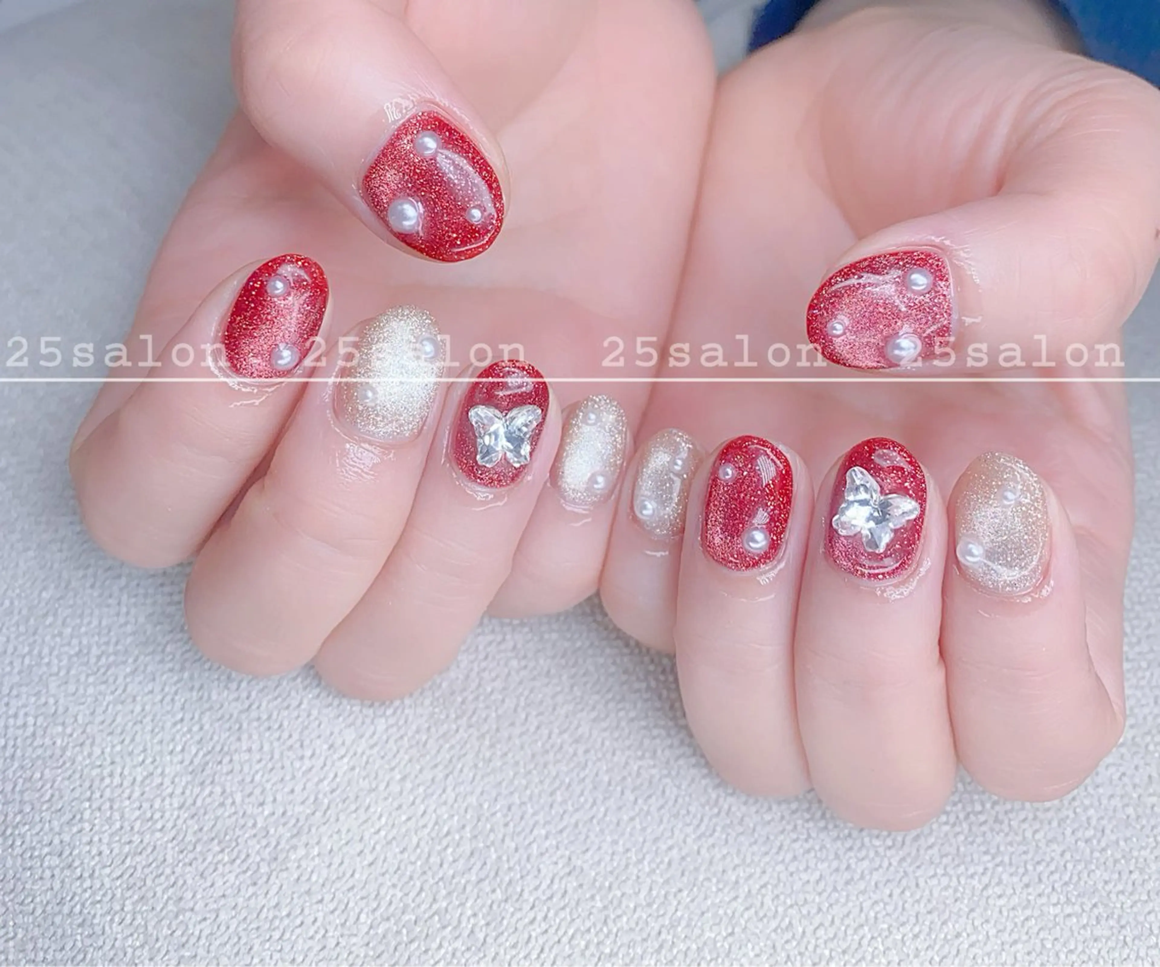 ネイル ジェルネイル 韓国ネイル ニュアンスネイル パラジェル ワンホンネイル 2 5のマツエク・マツパデザイン