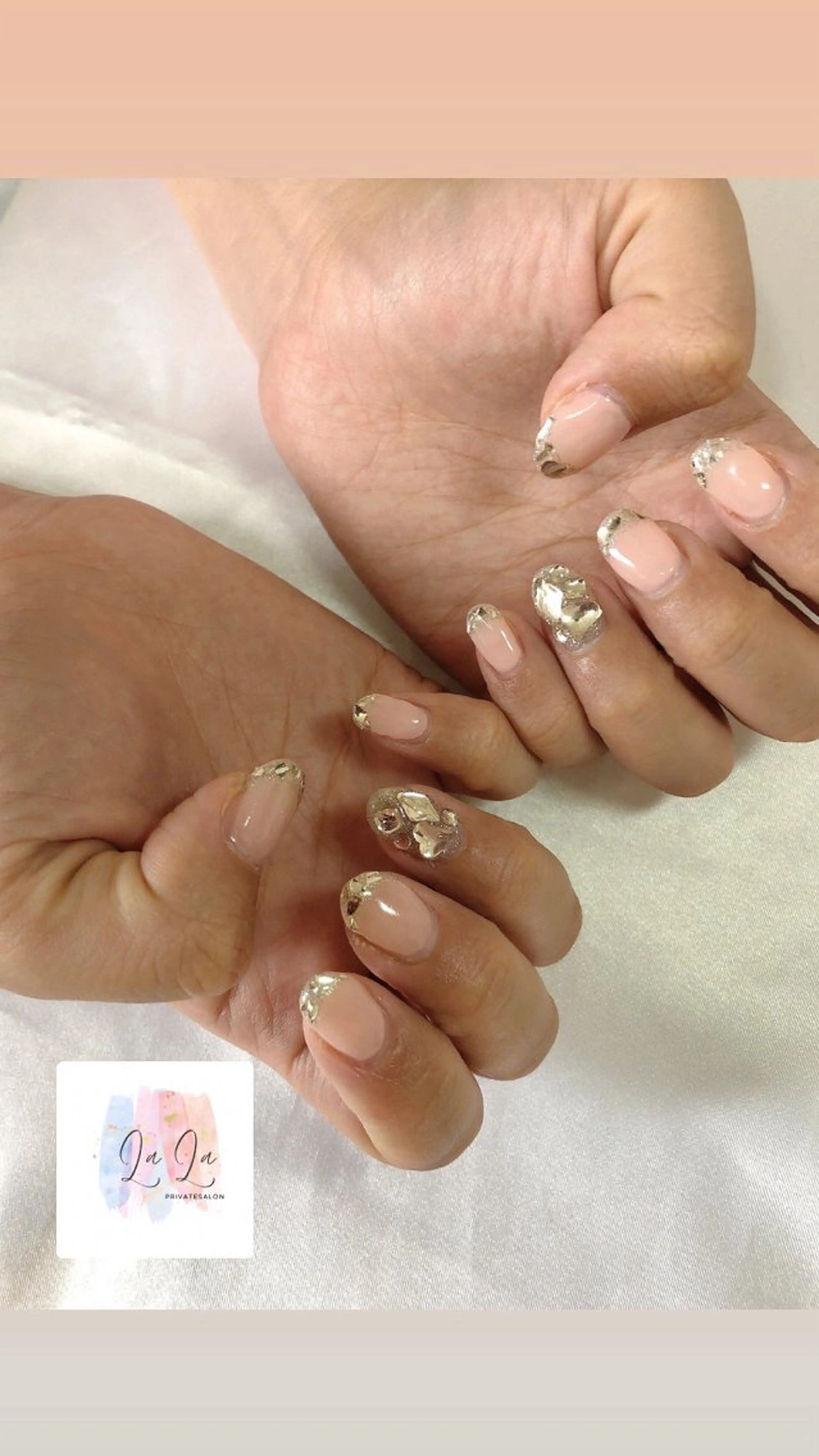 ネイル フレンチネイル ガラスフレンチ あ いのその他イメージ