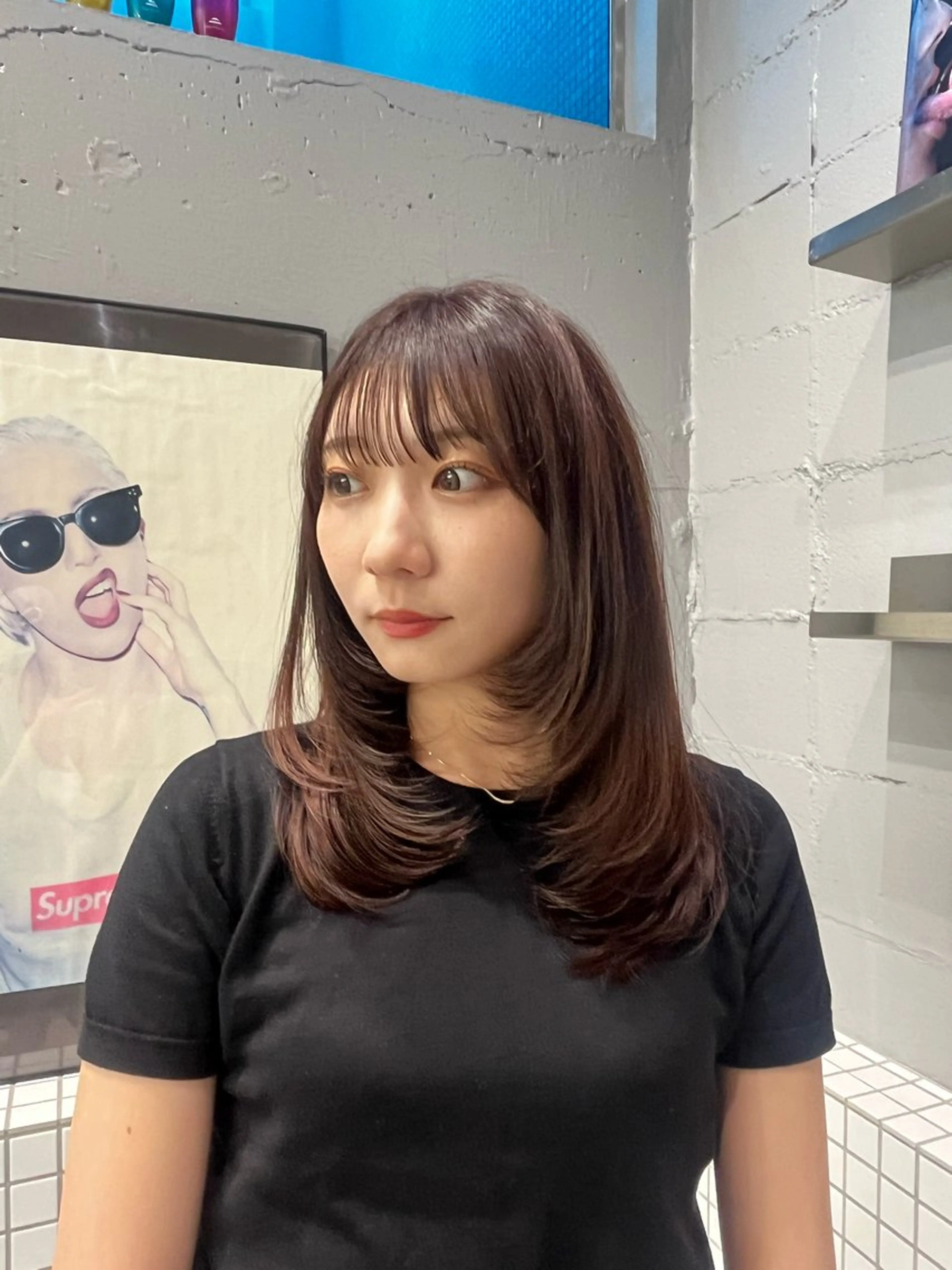 ミディアム eyelist : shiho.:*☆のヘアスタイル