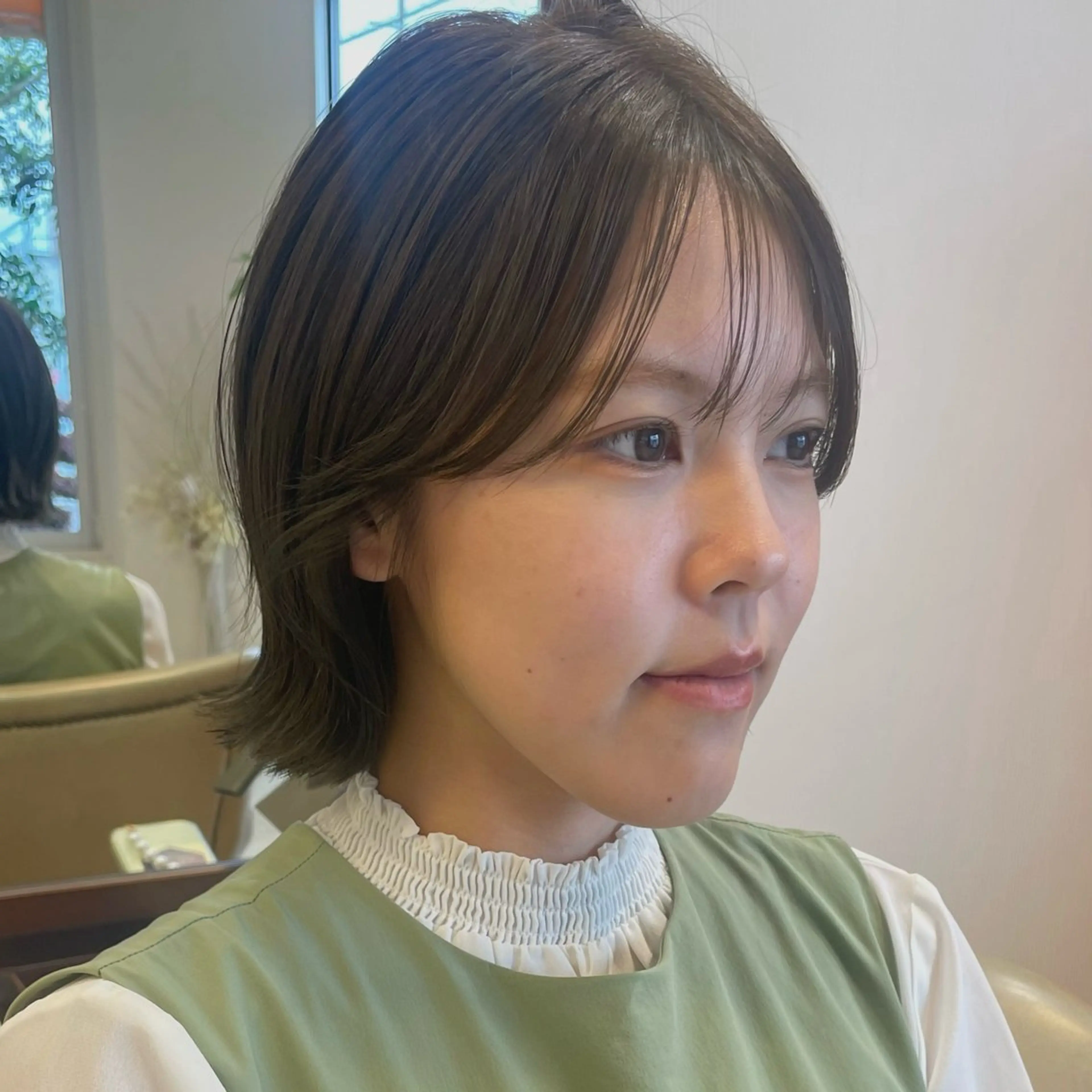 ミディアム ミディアムレイヤー くびれヘア レイヤーカット ボブレイヤー/くびれ ヘア/タイラユリ🍋のヘアスタイル