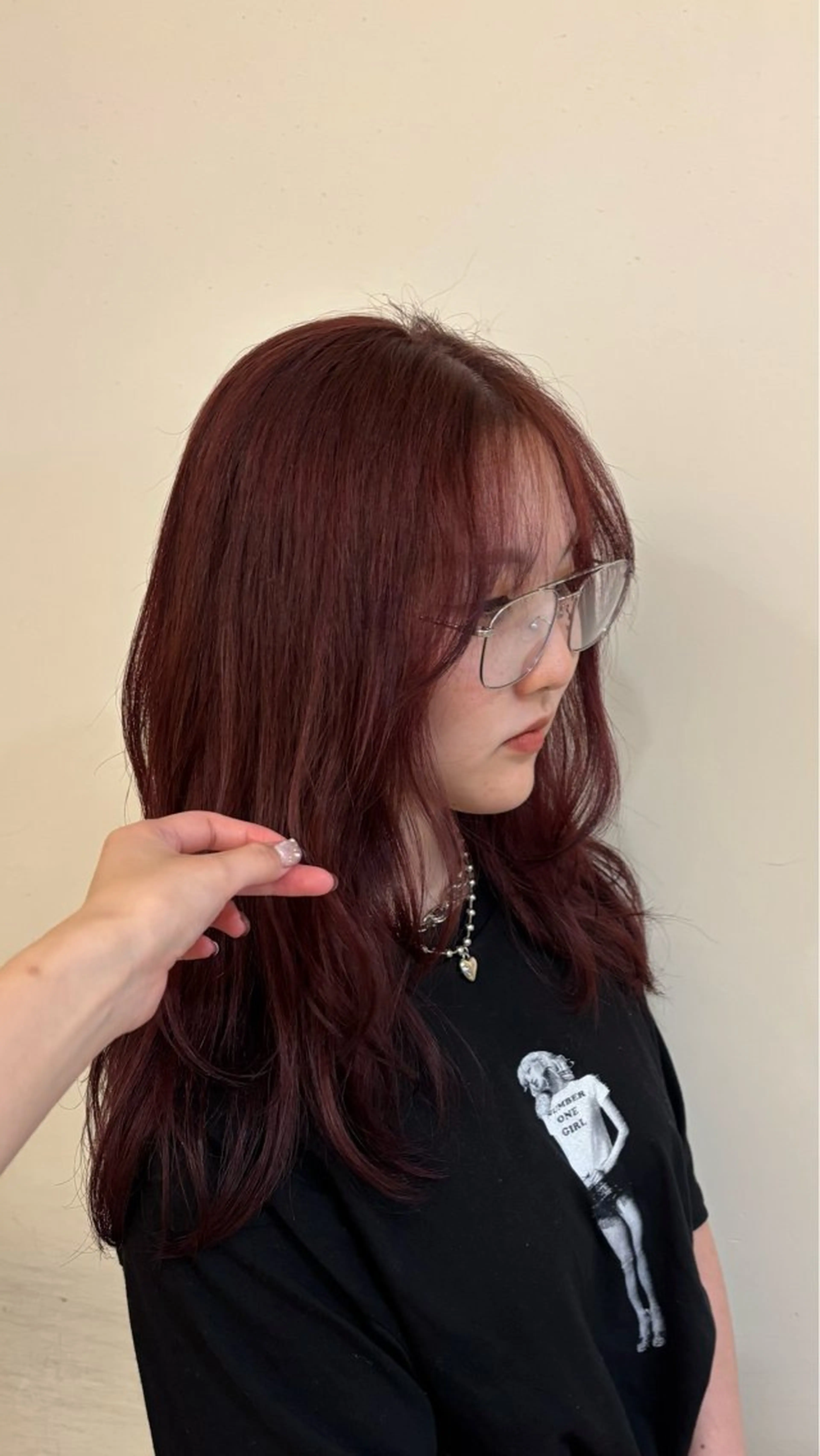 ロング レイヤーカット 似合わせカット /ニュアンスパーマのヘアスタイル