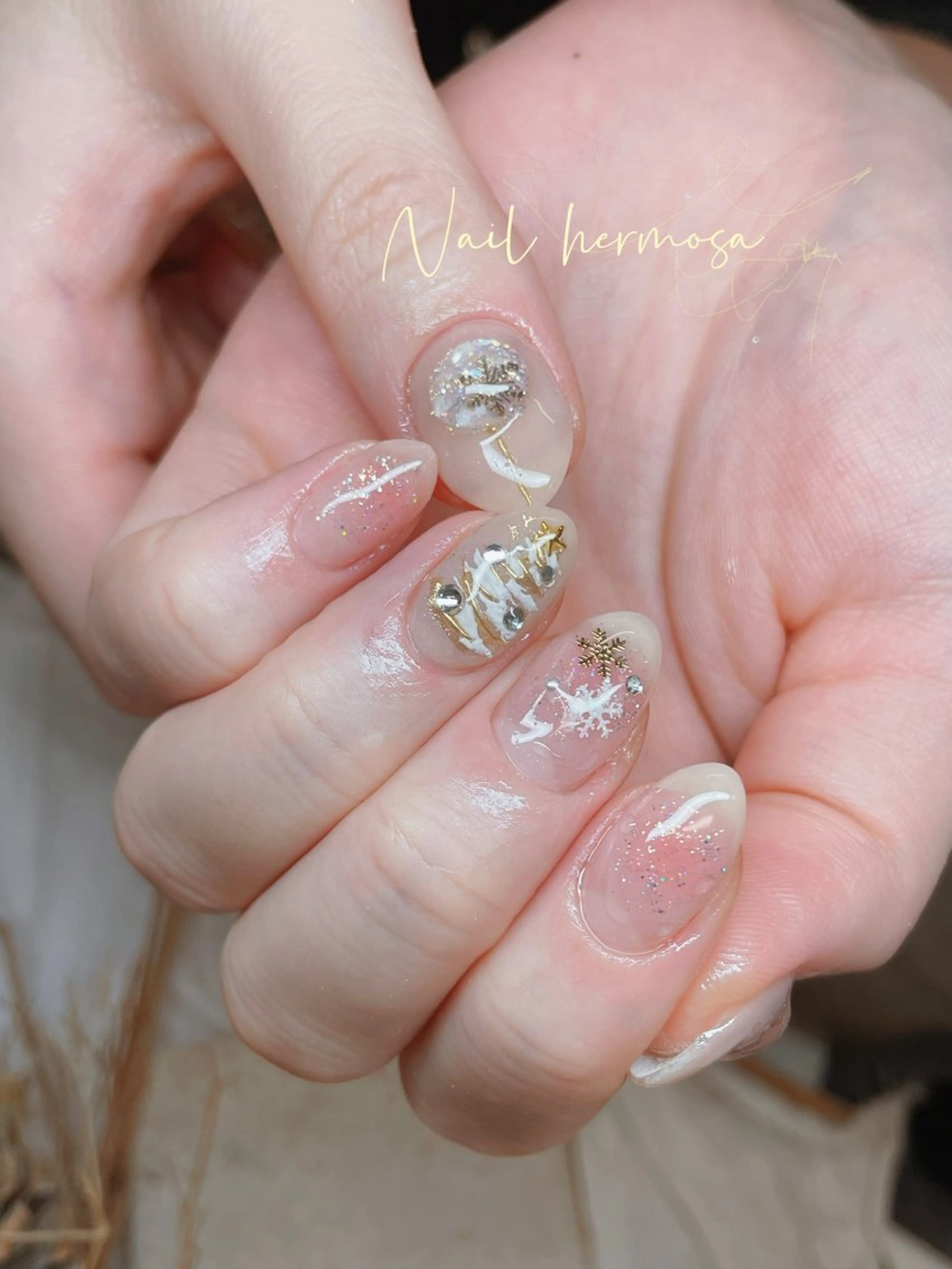 ネイル アートネイル フラッシュネイル フットネイル ジェルネイル グラデーション ハンドネイル ネイル エルモサのネイルデザイン