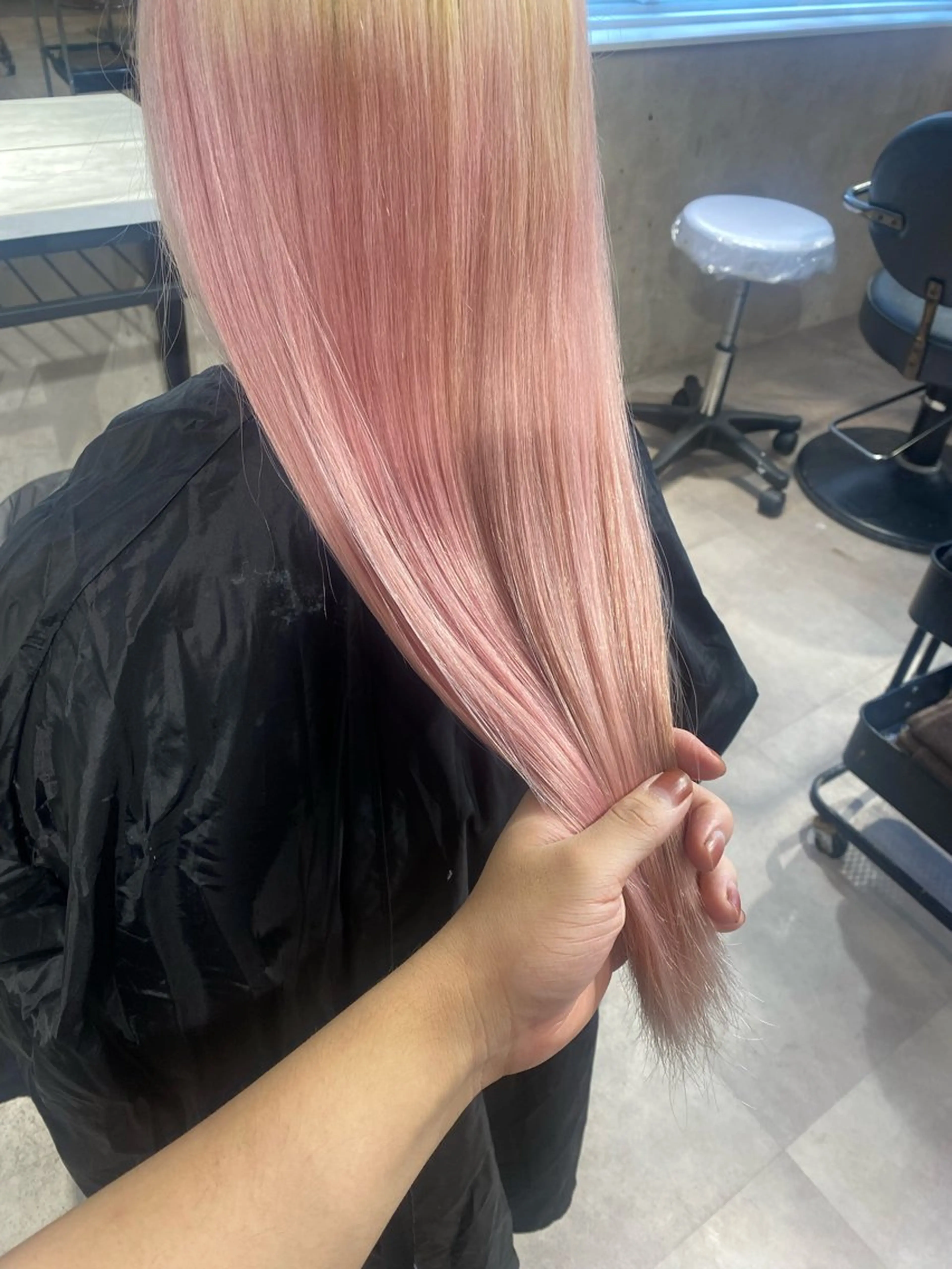 カラー ピンクカラー ホワイトピンク カット ヘアカラー Seleneコウキ ブリーチ/ハイトーンのヘアスタイル