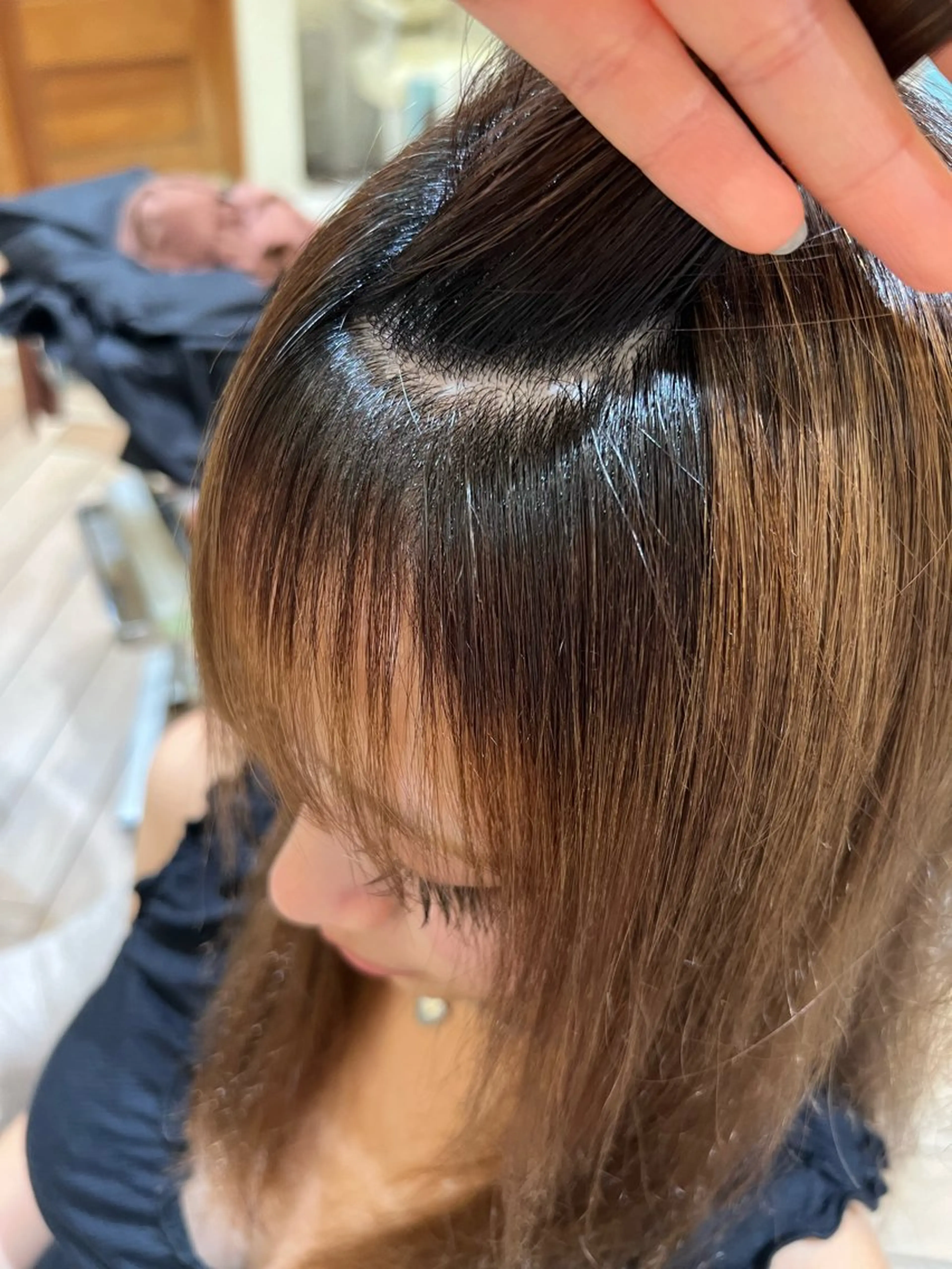 ロング パーマ 縮毛矯正 縮毛矯正 遠藤 カンナのヘアスタイル