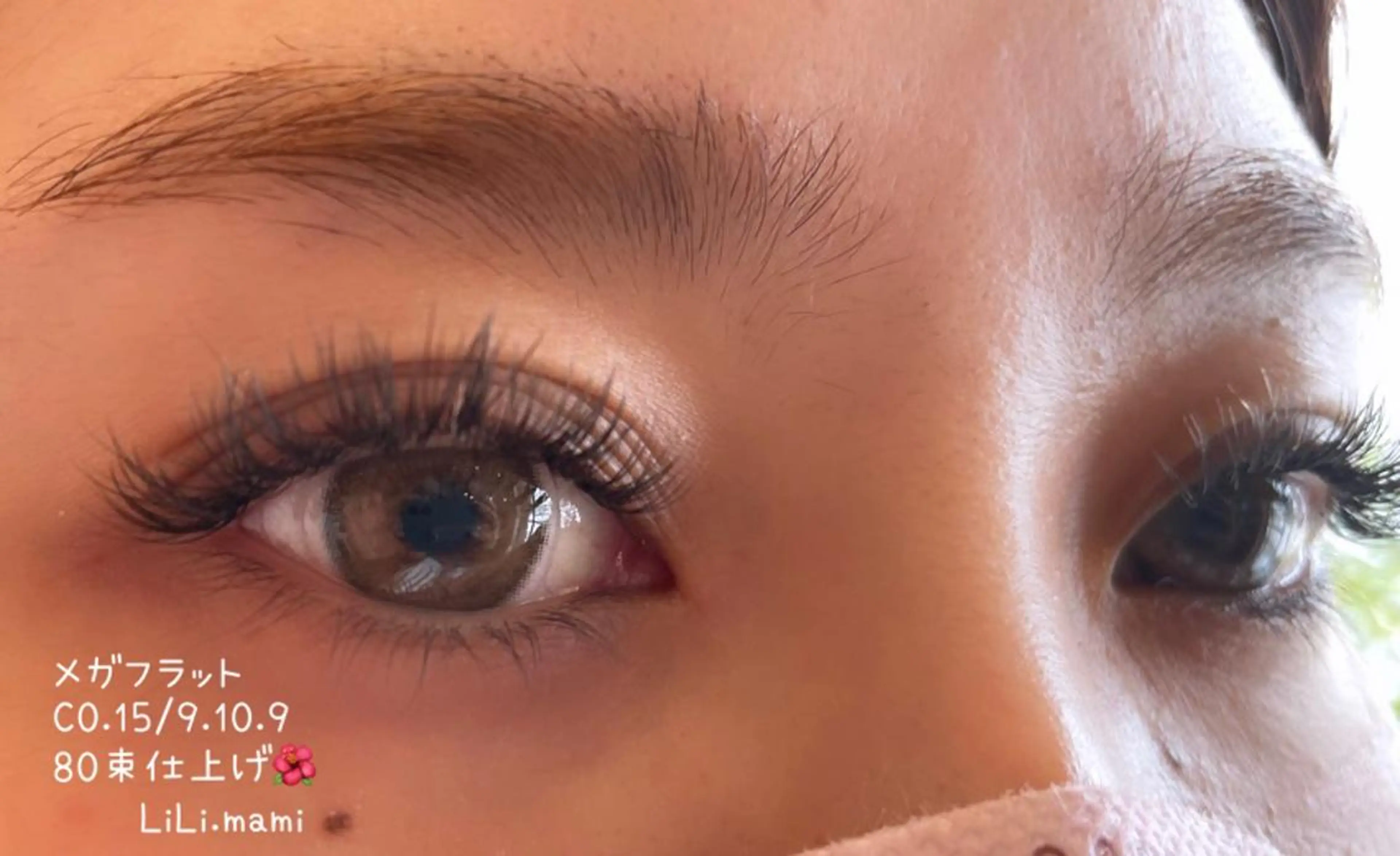 マツエク・マツパ フラットラッシュ ナチュラル 自まつ毛改善サロンHYGGE青葉台所属・mami saijoのマツエク・マツパデザイン