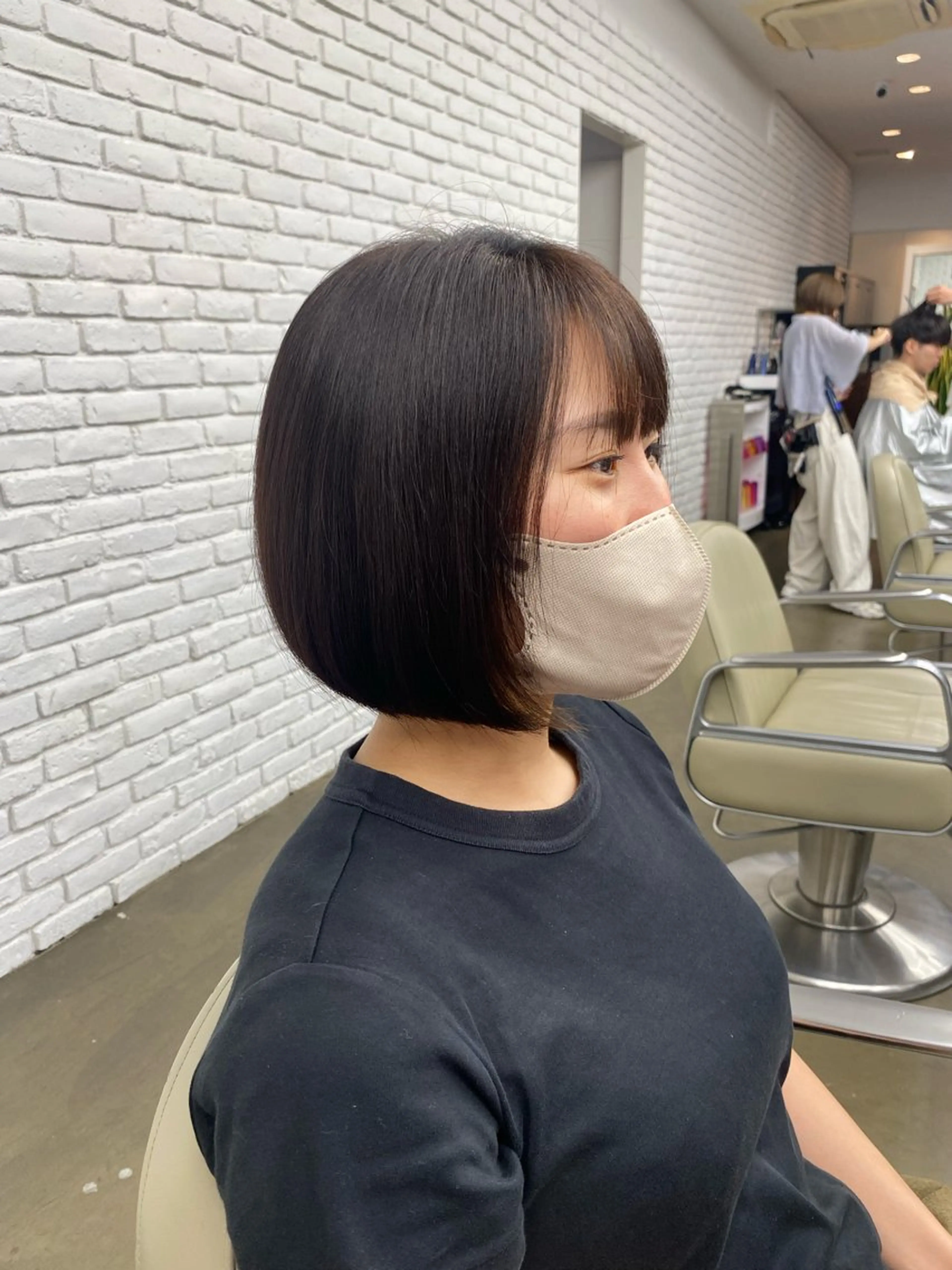 ショート ボブ DIFINOaoyama所属・🎧ayaka/ボブ /透明感カラー🩵のヘアスタイル