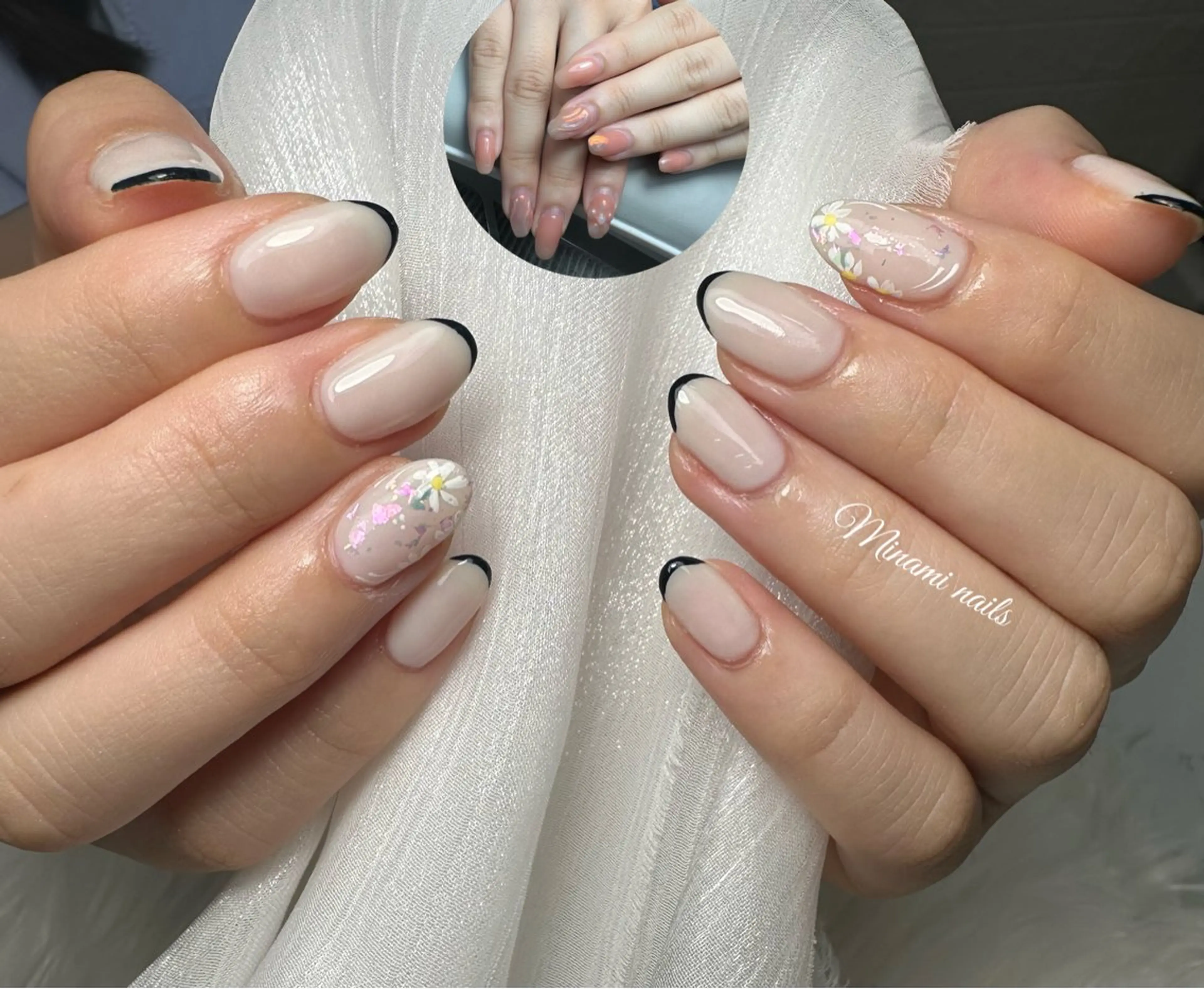 ネイル アートネイル オーロラネイル ガーリー キラキラネイル 韓国ネイル Minami Nailsのネイルデザイン
