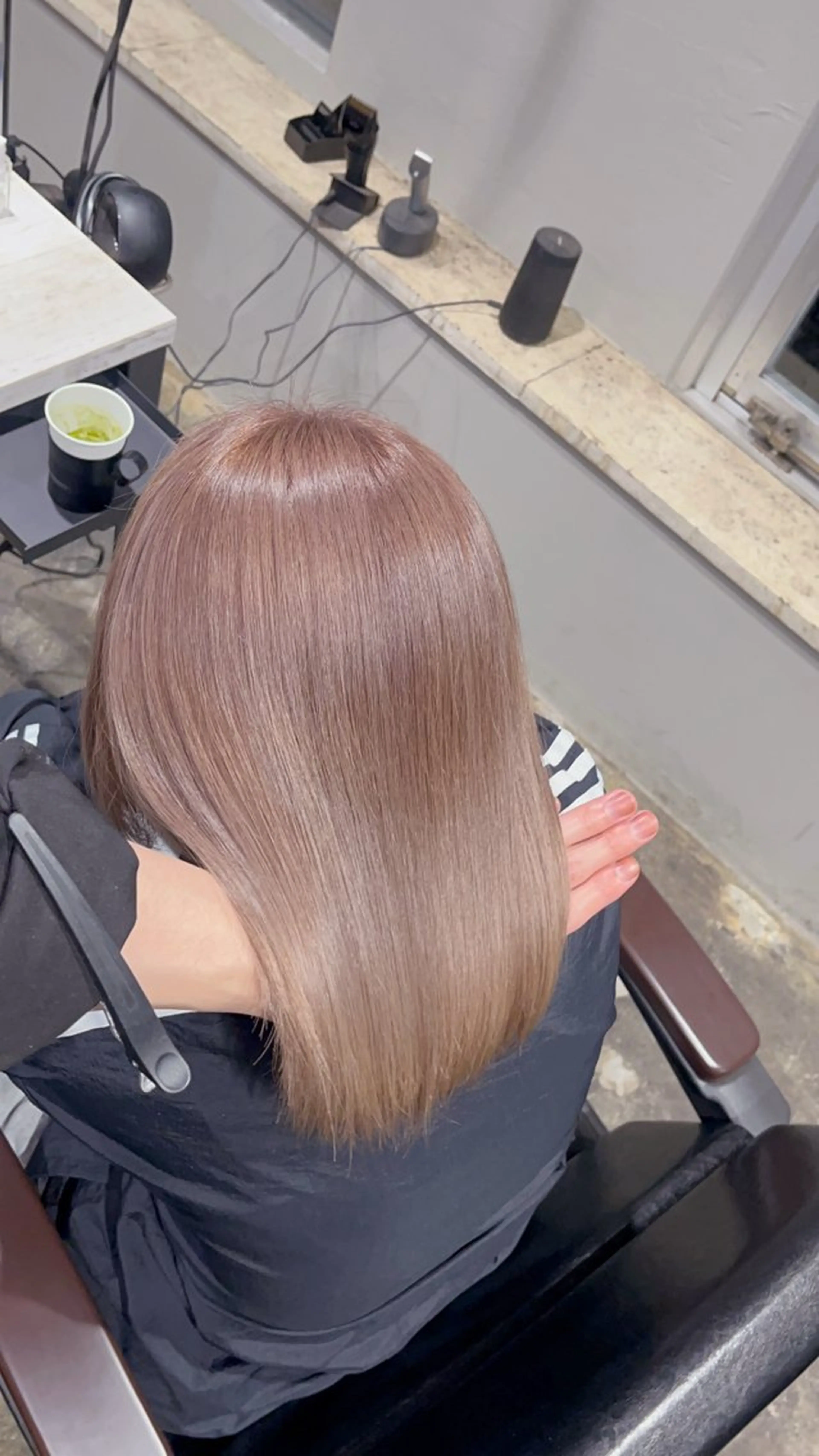 ミディアム 渋谷ケアブリーチ ❤️‍🔥徳田空悟のヘアスタイル