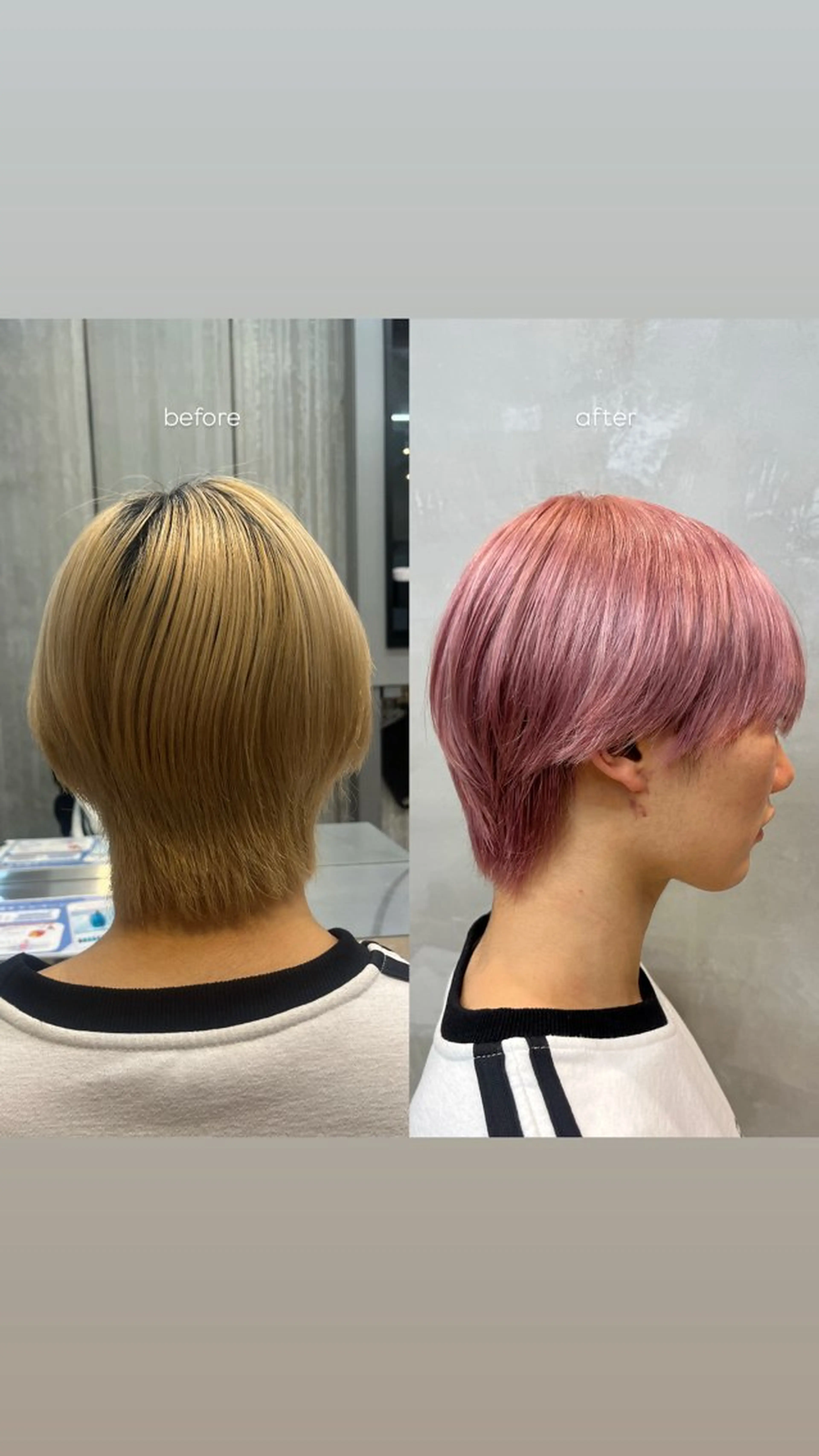 ミディアム カラー ハイトーンカラー ピンクカラー ヘアカラー ちせ/ 透明感カラー /elima調布のヘアスタイル