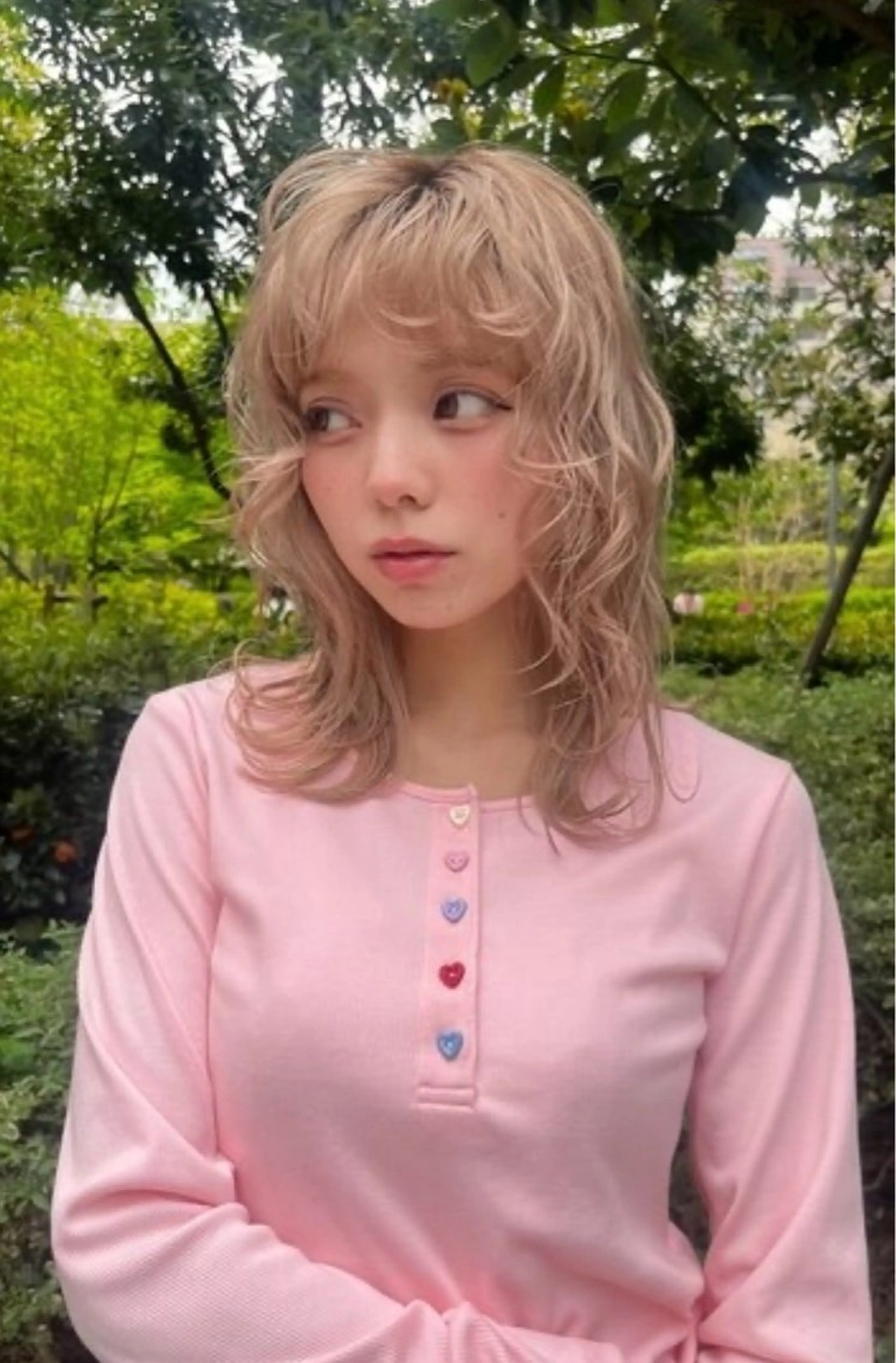 セミロング カラー カット ヘアカラー トリートメント くびれヘア/髪質改善 はるのヘアスタイル