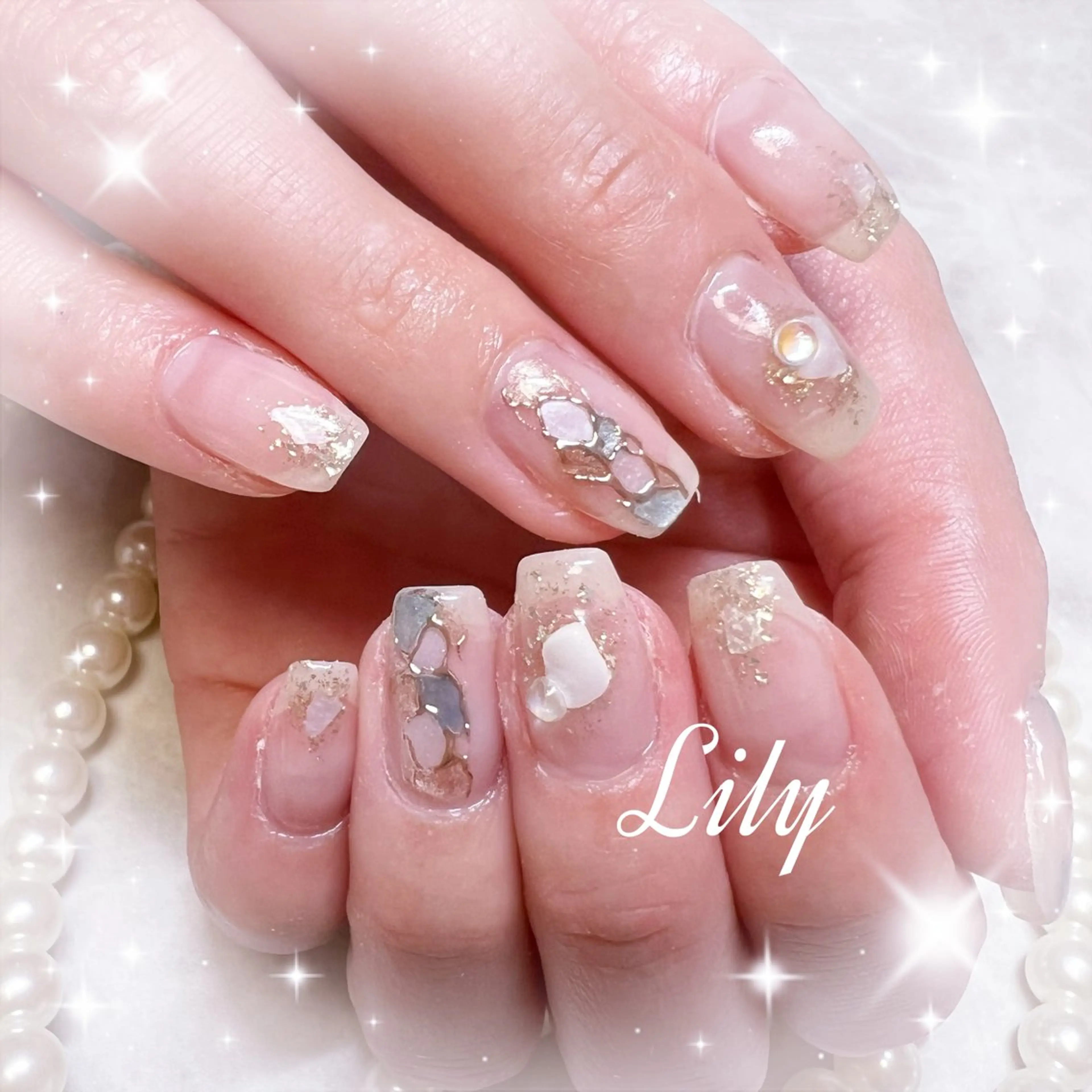 ネイル ハンドネイル Lily*nail 🌻Mii🌻のネイルデザイン