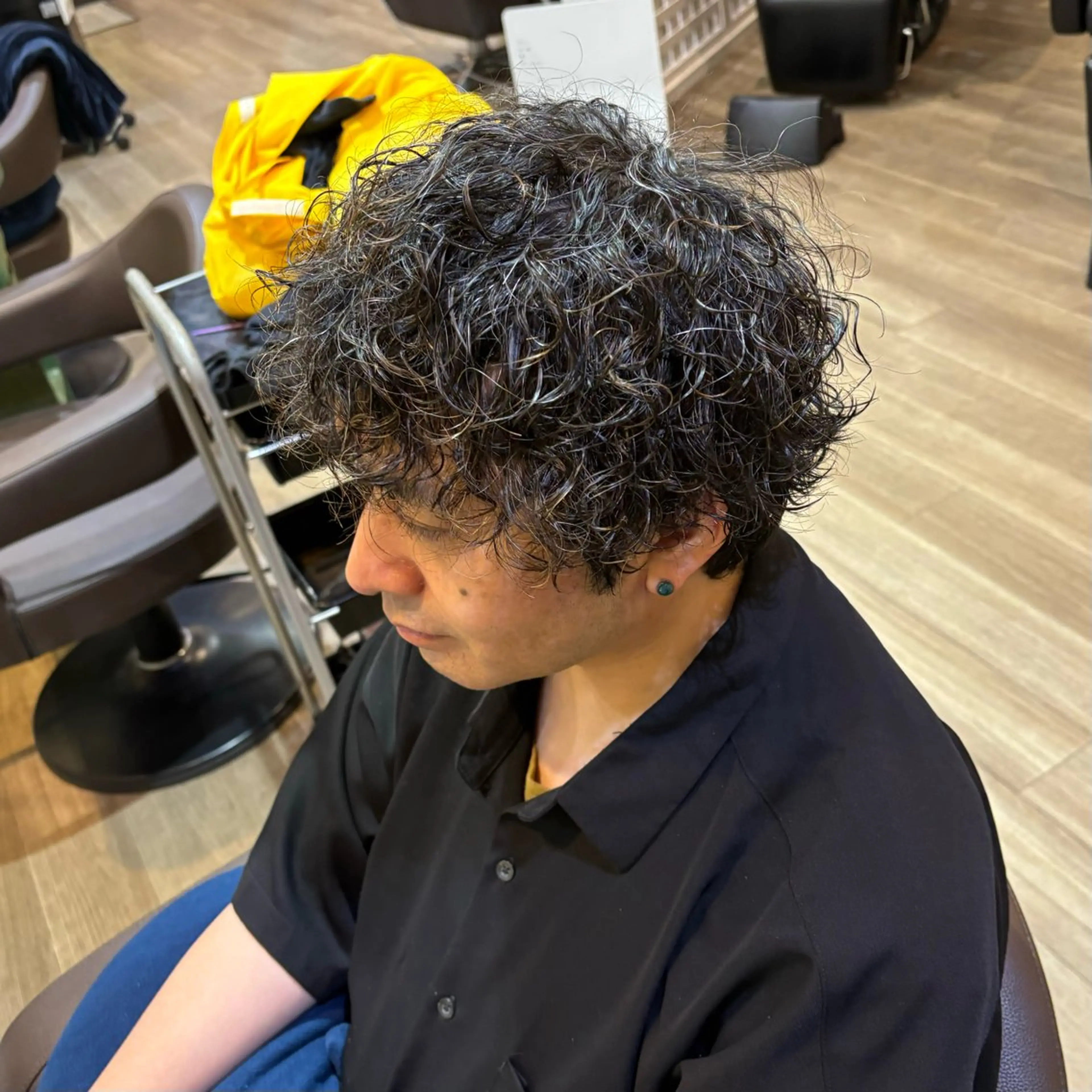 ショート パーマ 🎀ハイトーン/ 艶カラー/夕月🎀のヘアスタイル