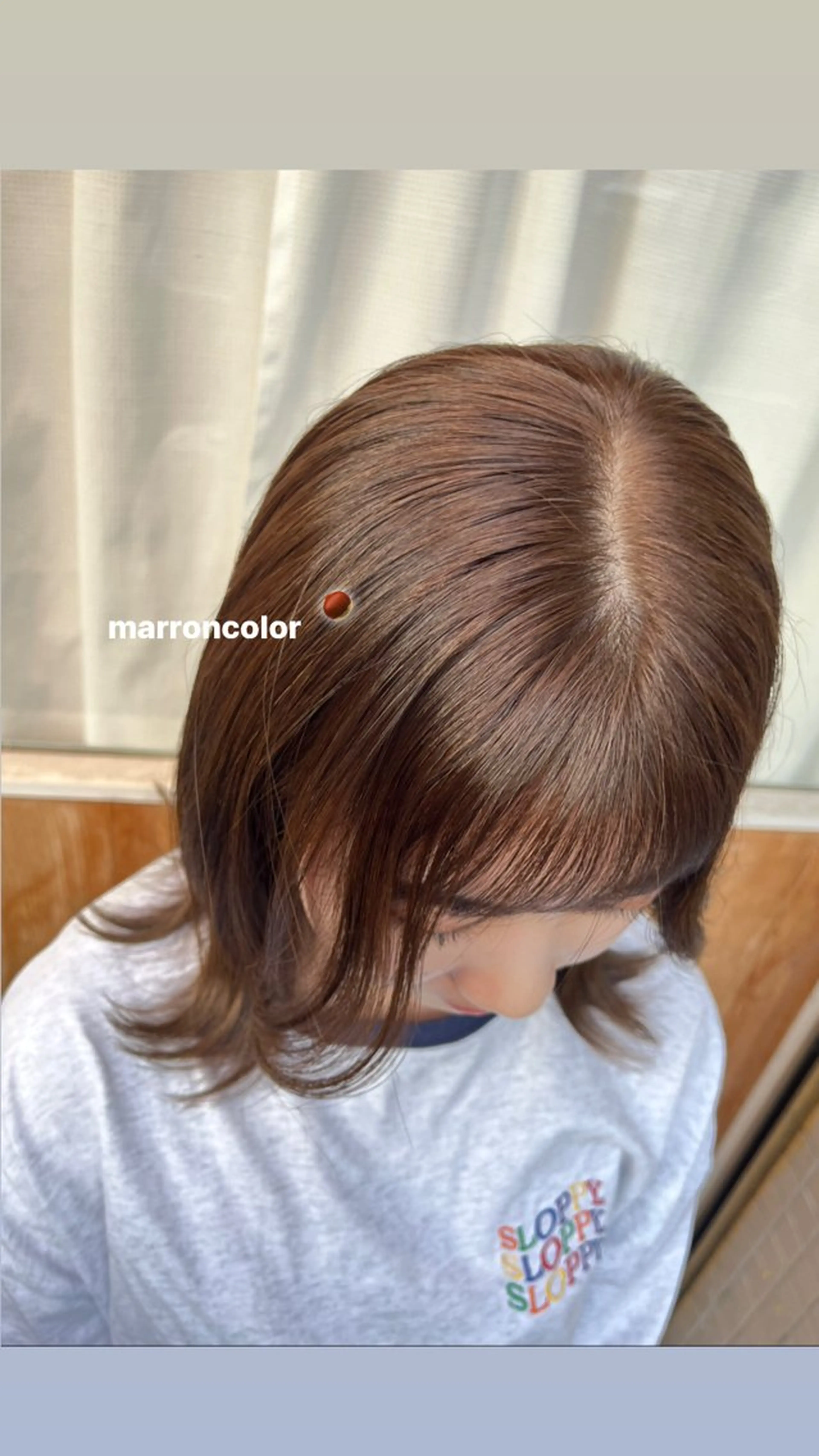 カラー 透明感カラー⭐︎ コナツのヘアスタイル