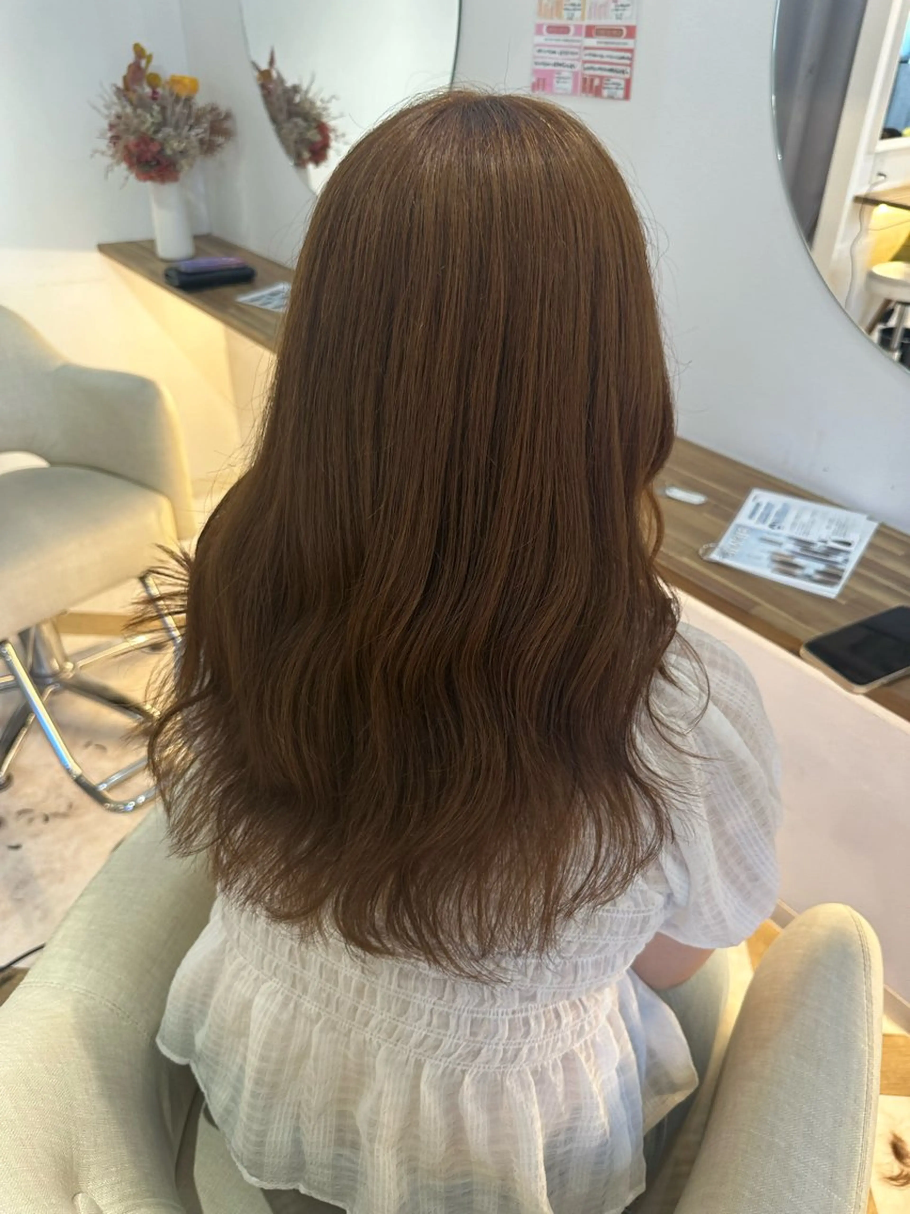 ロング ヘアカラー トリートメント 🍒しの🍒 カット/艶カラーのヘアスタイル