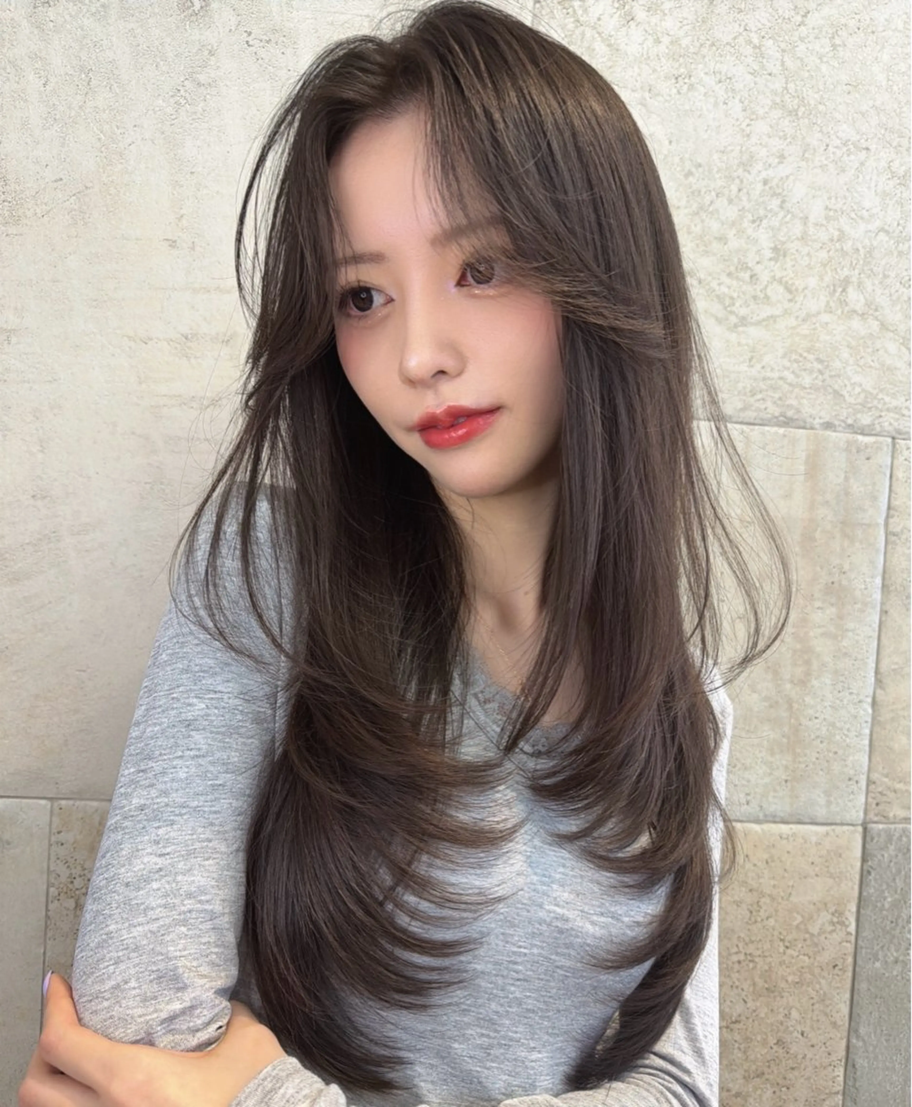 ロング カット ヘアカラー トリートメント 棚瀬 寧麻のヘアスタイル