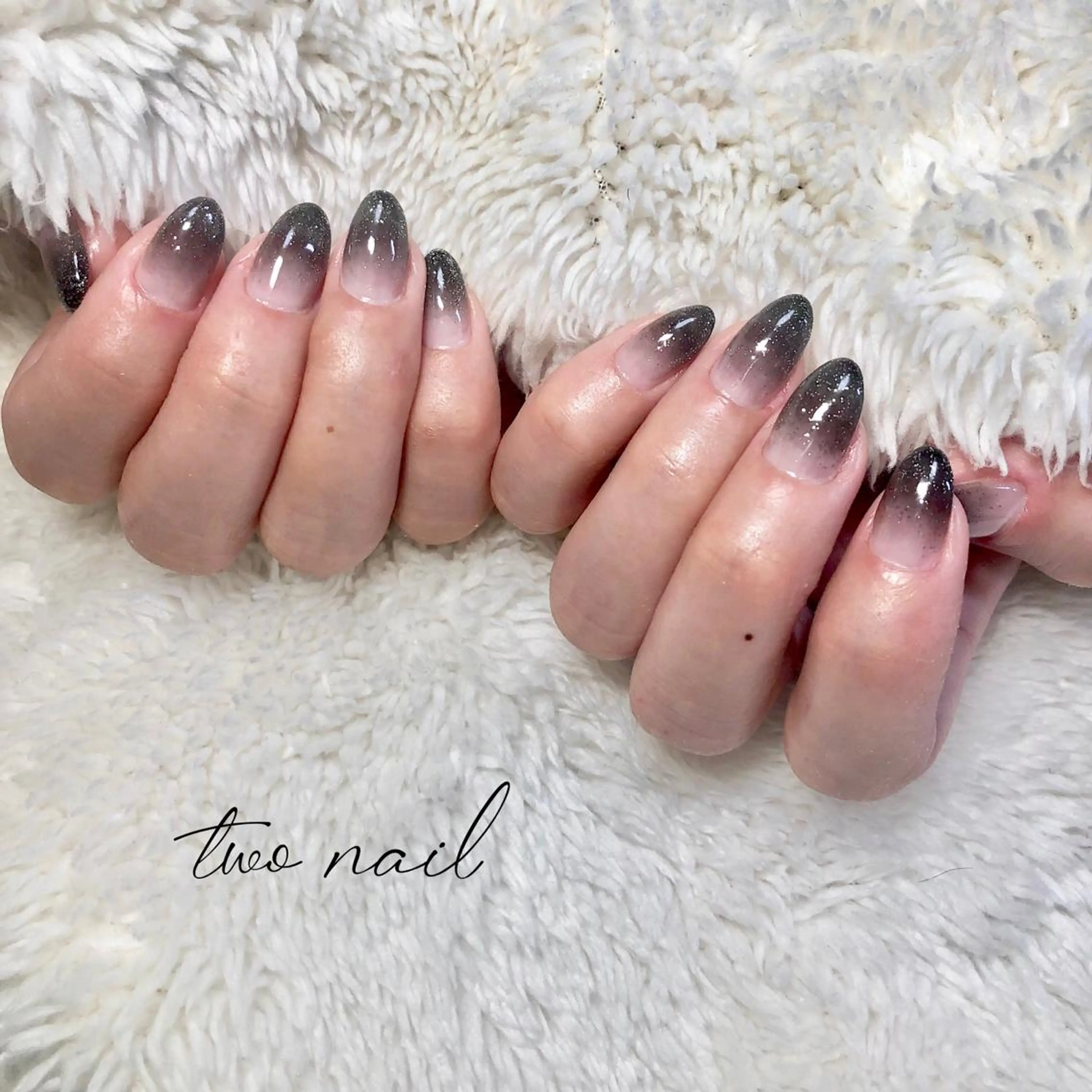 ネイル アートネイル フットネイル ハート ニュアンスネイル ホワイト ハンドネイル two nailのネイルデザイン