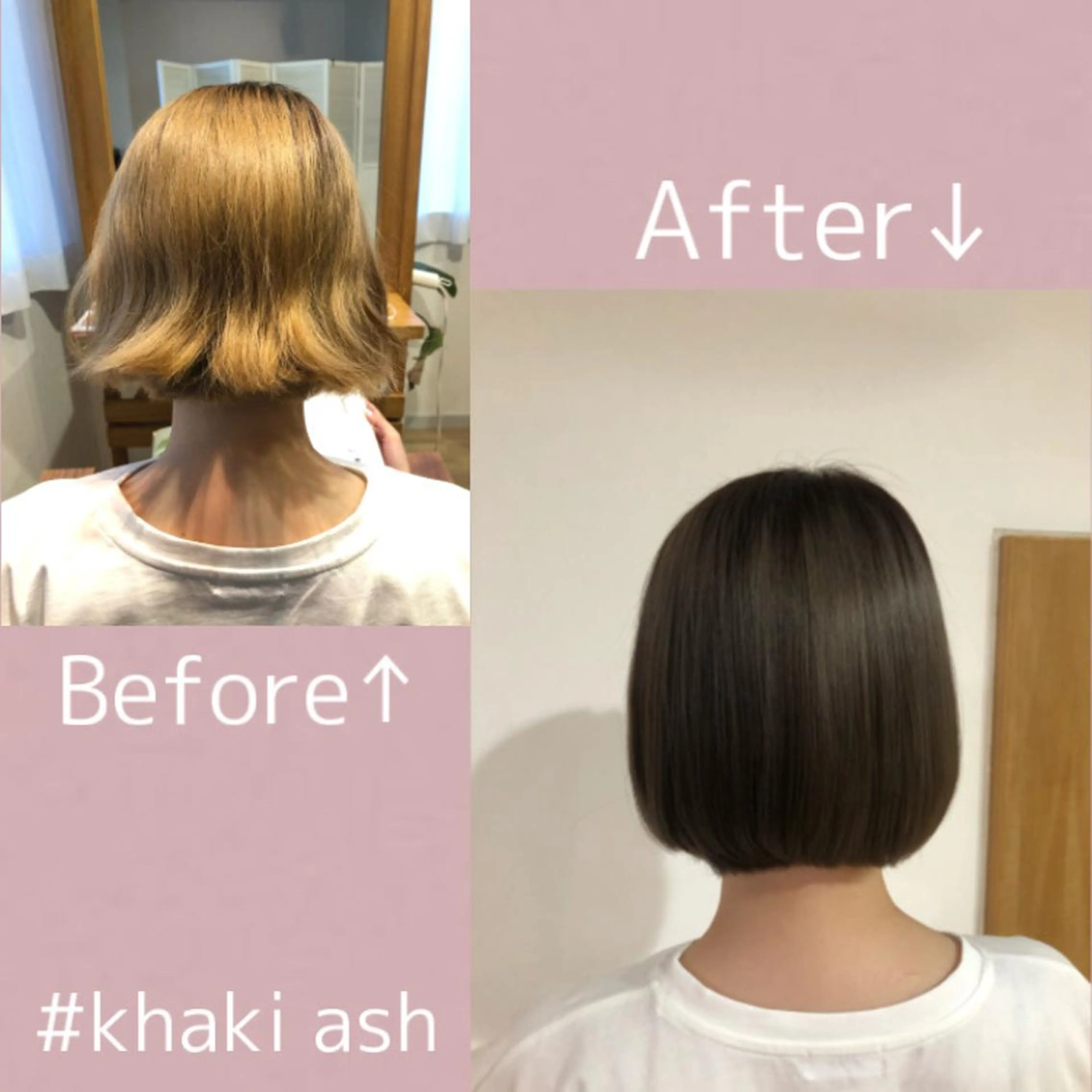 ショート カラー ヘアアレンジ アッシュ ブリーチ なつき/艶ピンク/ girly hairのヘアスタイル