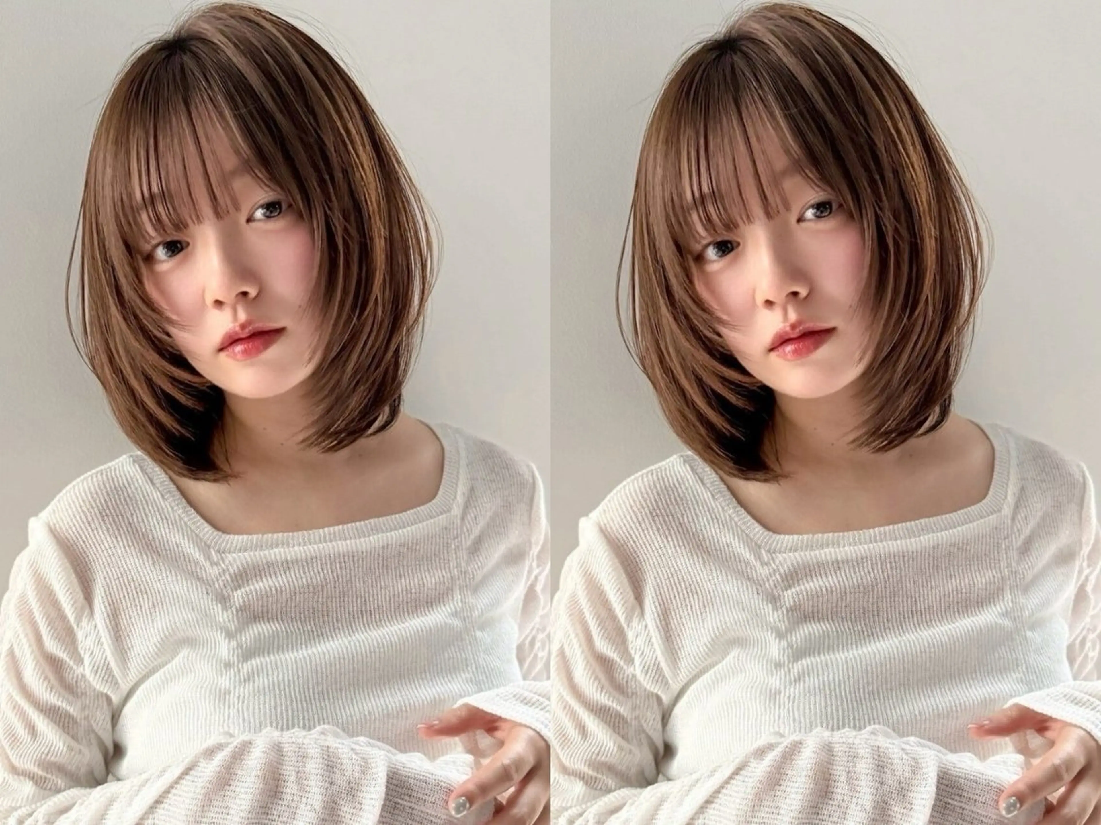ミディアム 透明感カラー / Rio👶🏻💞のヘアスタイル