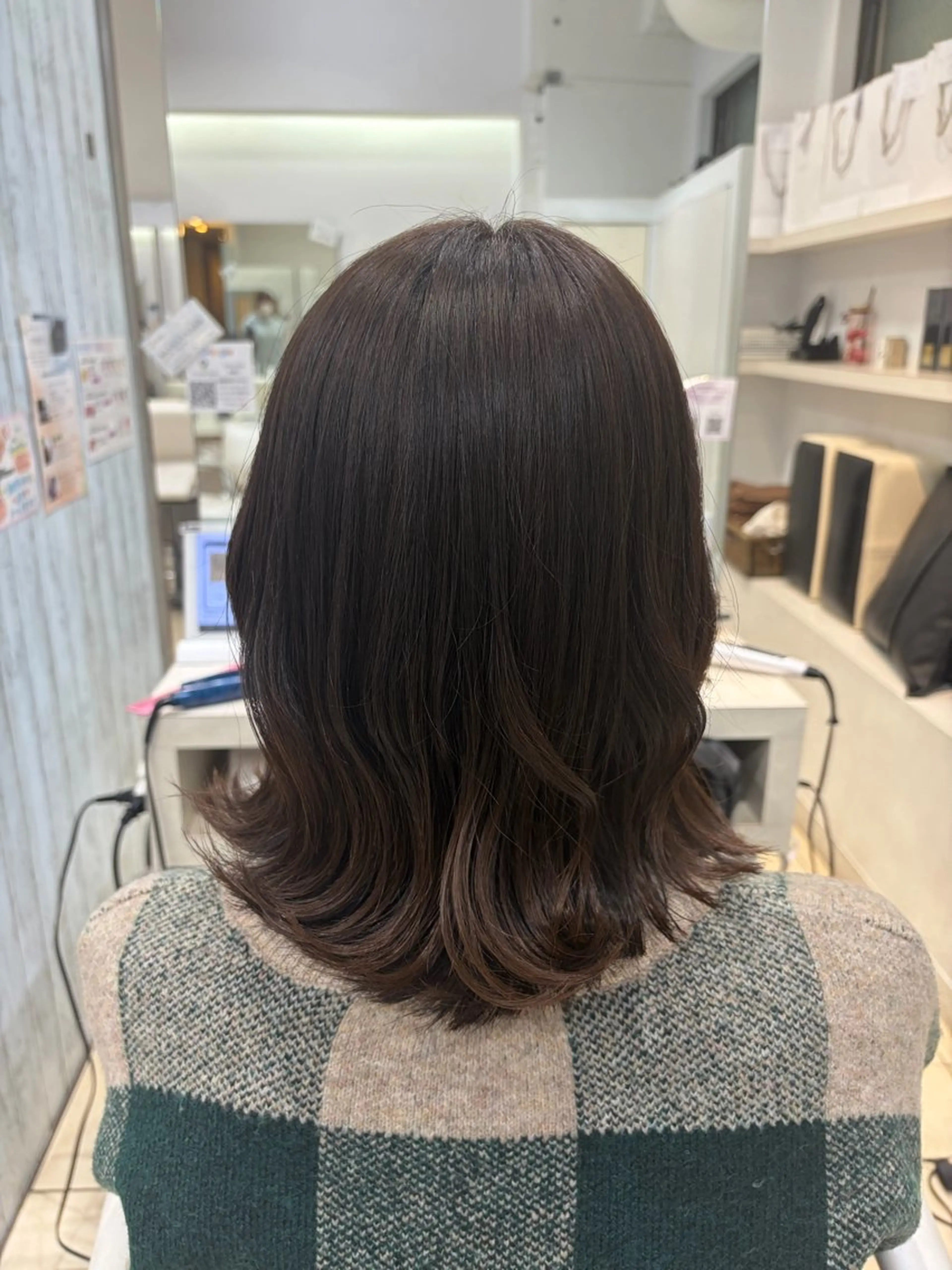 セミロング 【髪質改善カラー】 あむ·. ⟡ 🖤のヘアスタイル