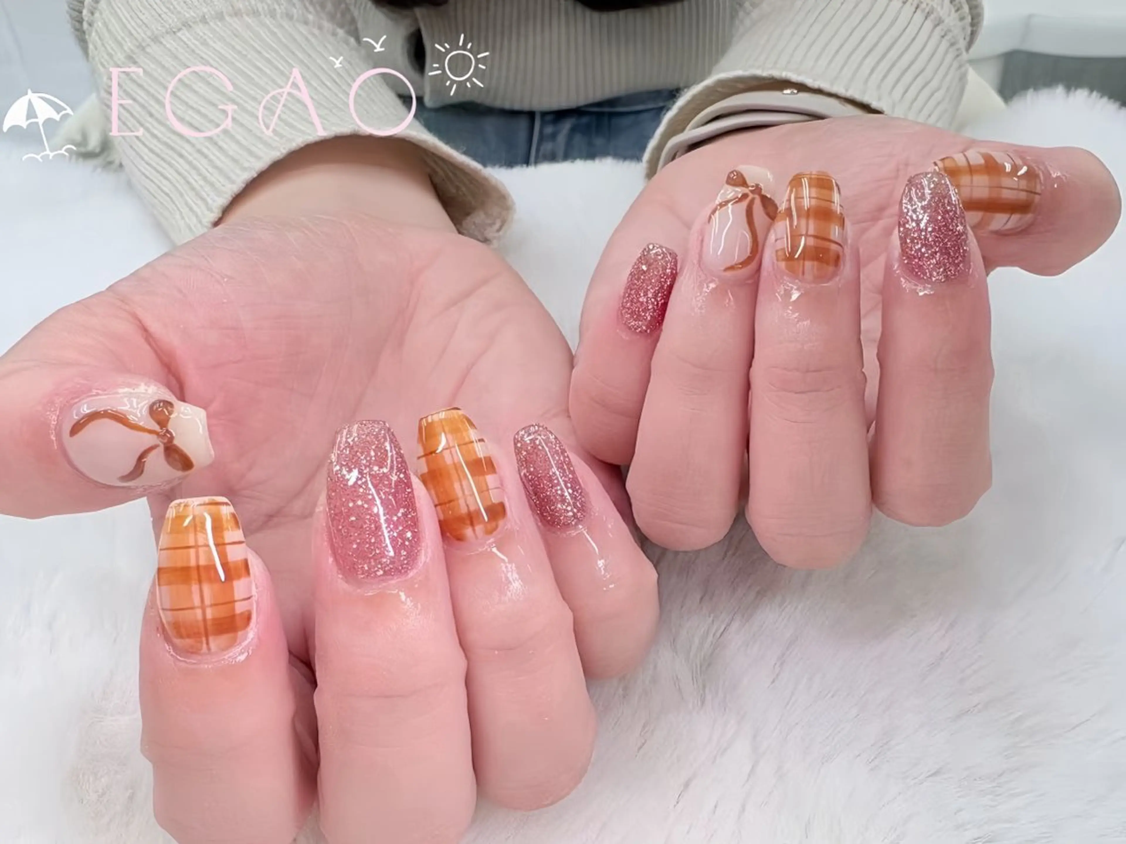 ネイル アートネイル フットネイル フレンチネイル ジェルネイル グラデーション ハンドネイル Egao Nail錦糸町店のネイルデザイン