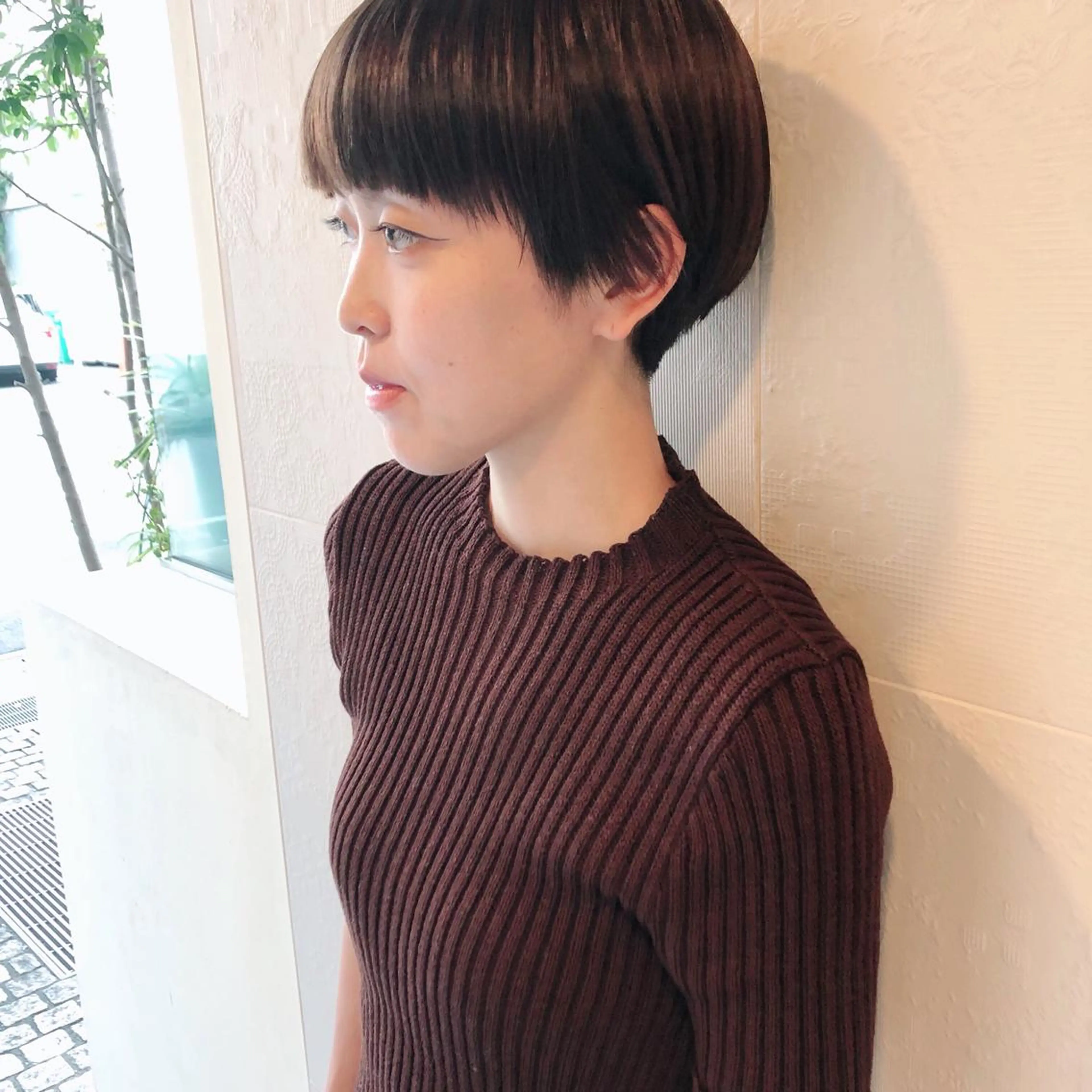 ショート カラー 長井 美佳のヘアスタイル