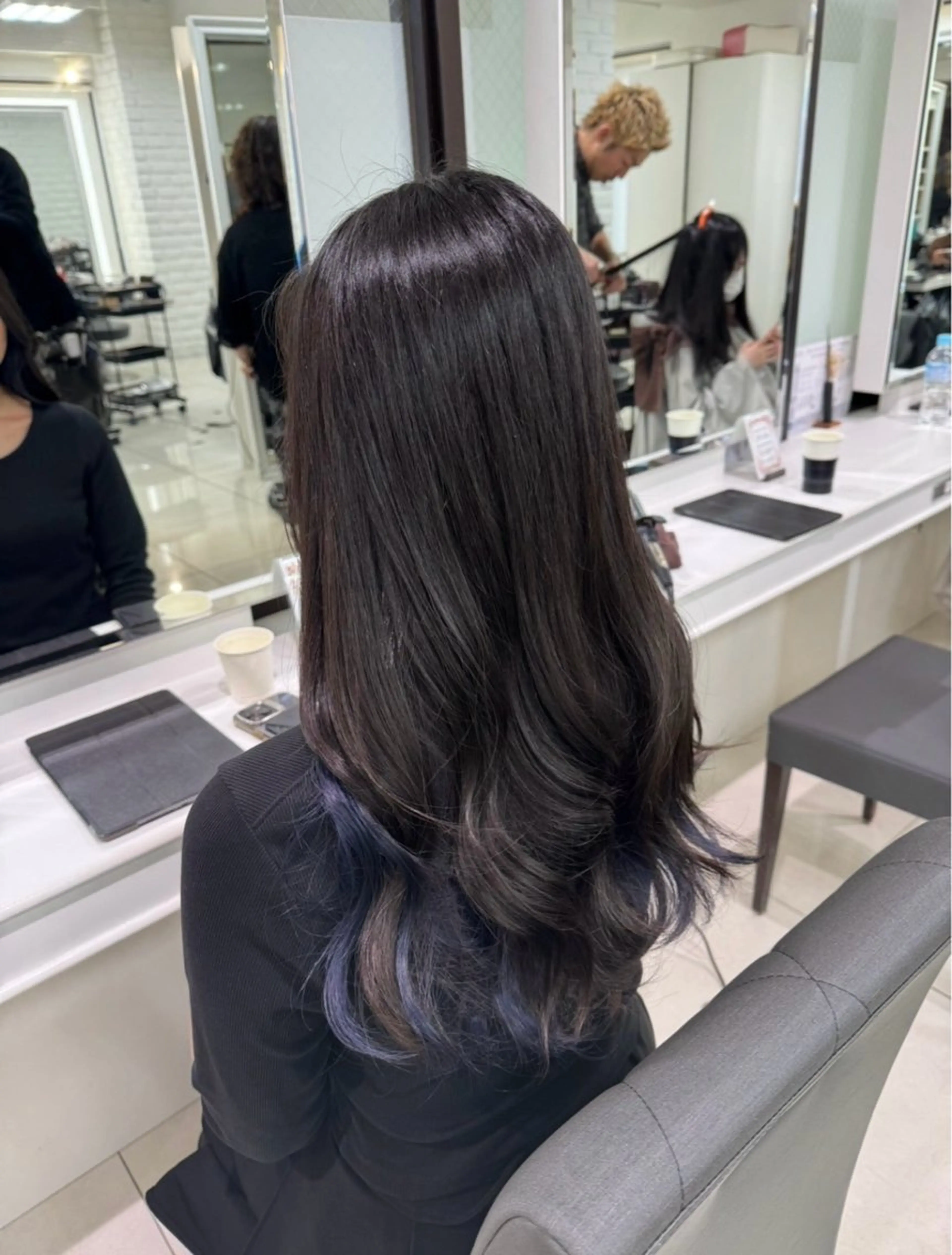 ロング カラー ヘアカラー 似合わせカット 💎❄️あやののヘアスタイル