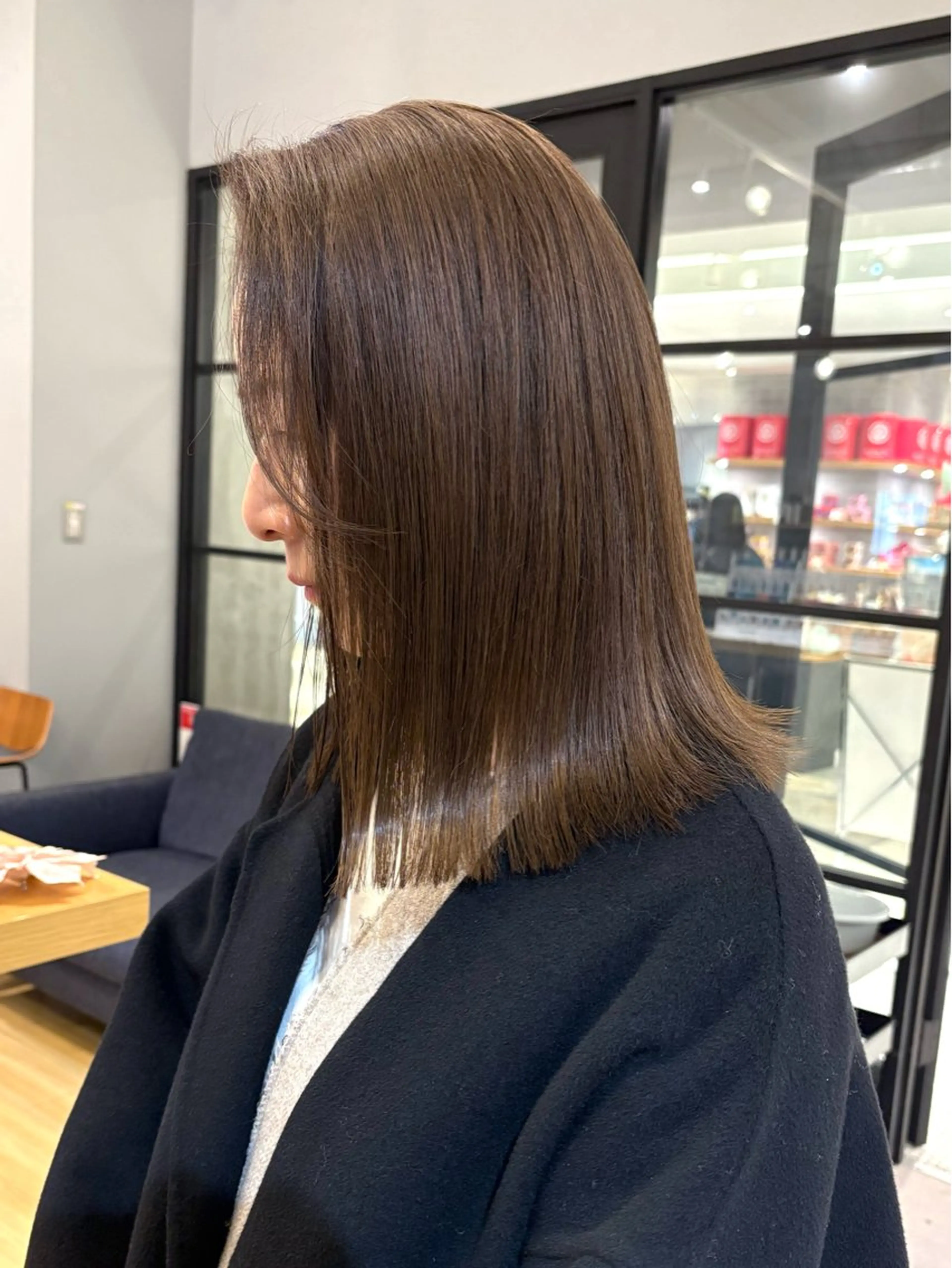 ミディアム カラー ヘアカラー Defi梅田 岡 宗杜のヘアスタイル