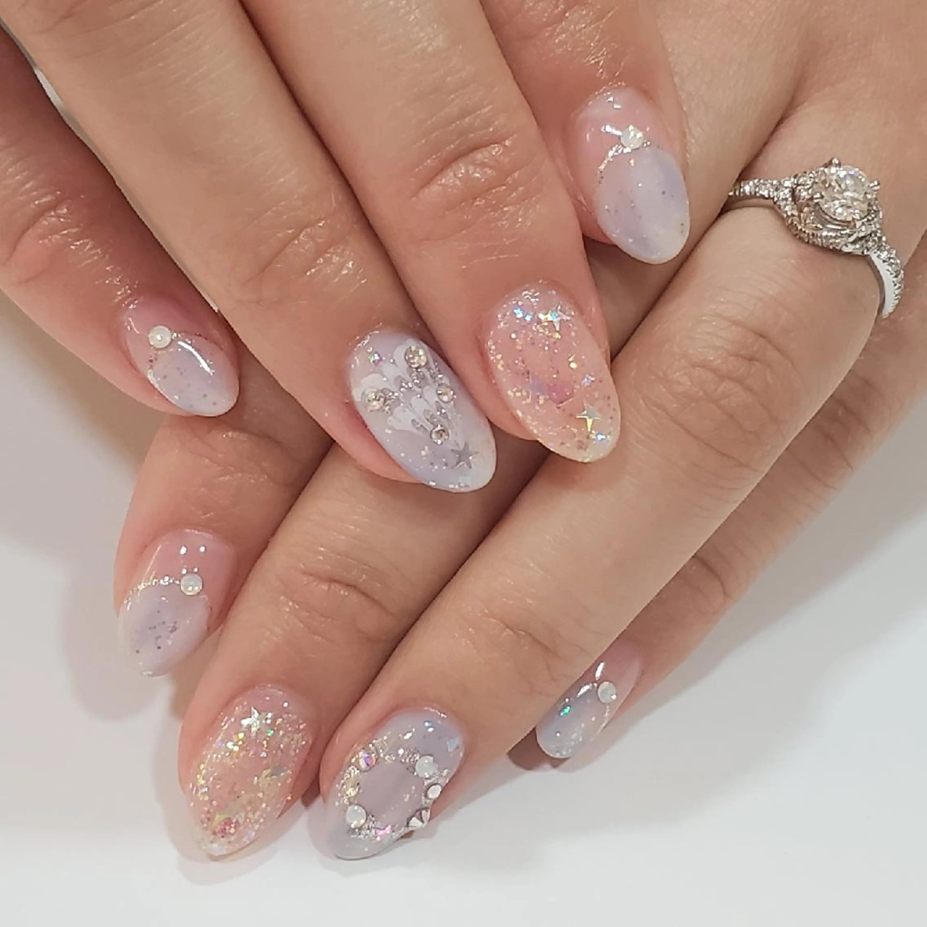 ネイル ラメ(グリッター) liddell Usamiのネイルデザイン