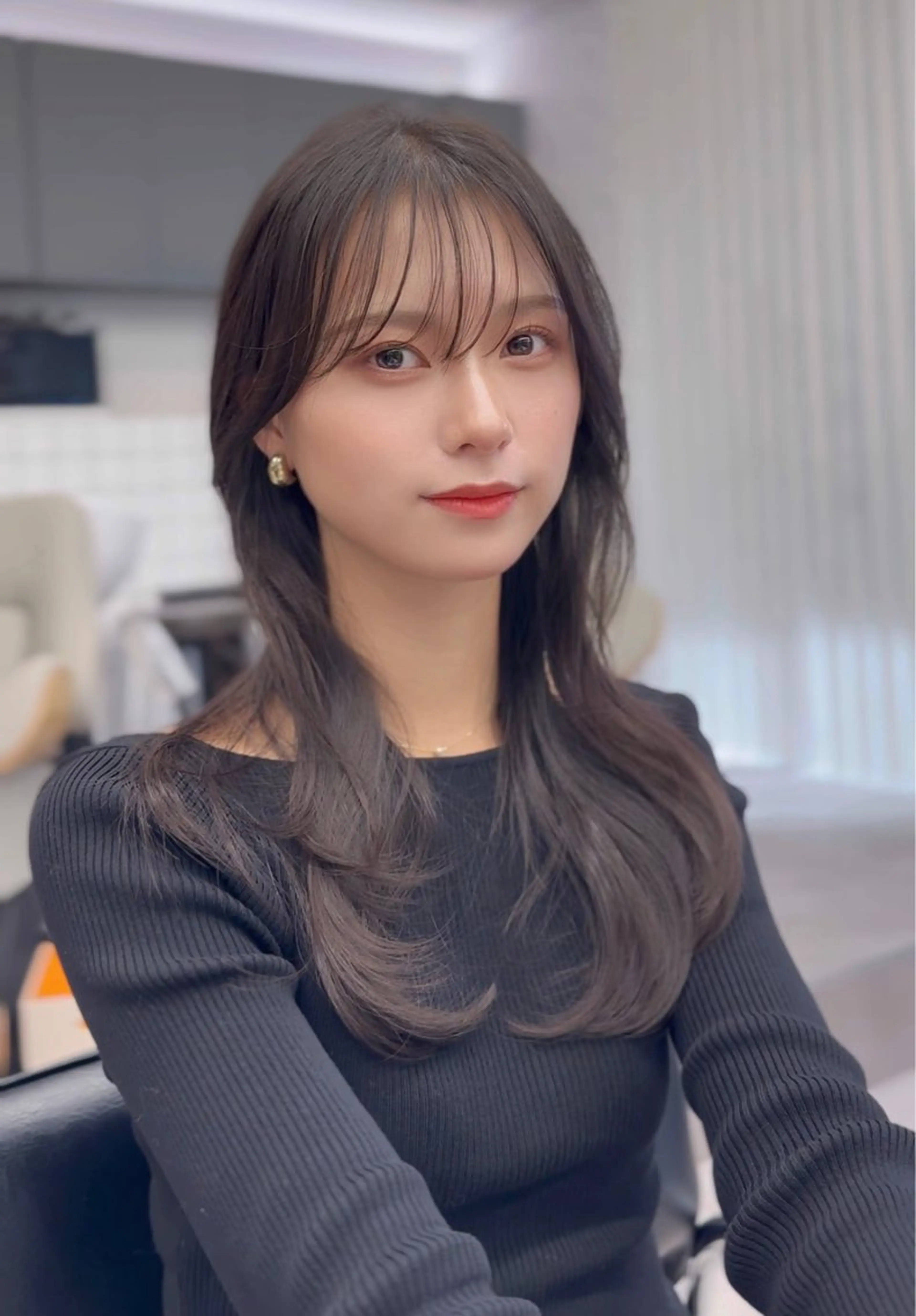 セミロング カラー ヘアアレンジ 前髪顔まわりカット 🌈中村海聖のヘアスタイル