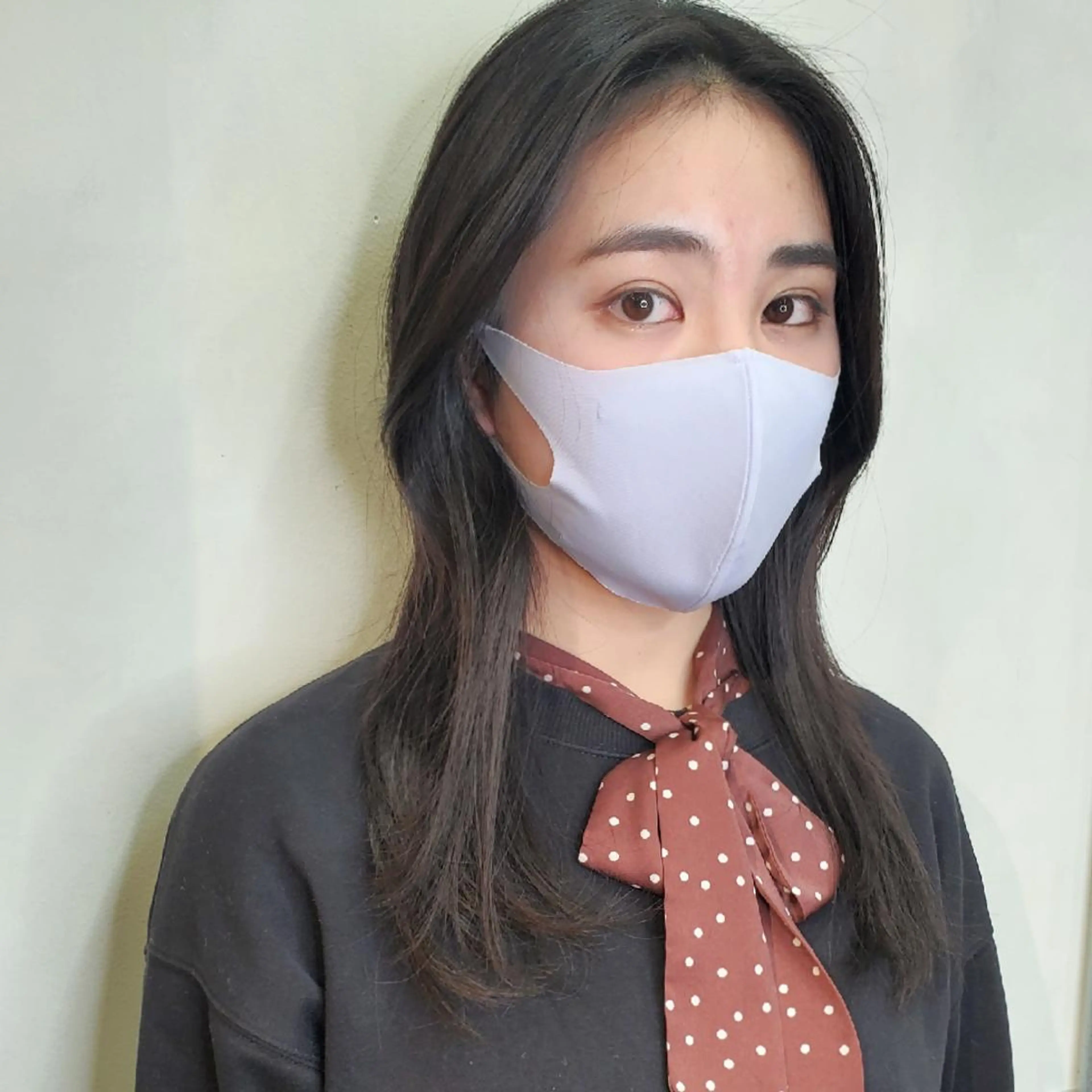 セミロング ハッシュカット レイヤーカット 韓国レイヤー　 suzuのヘアスタイル