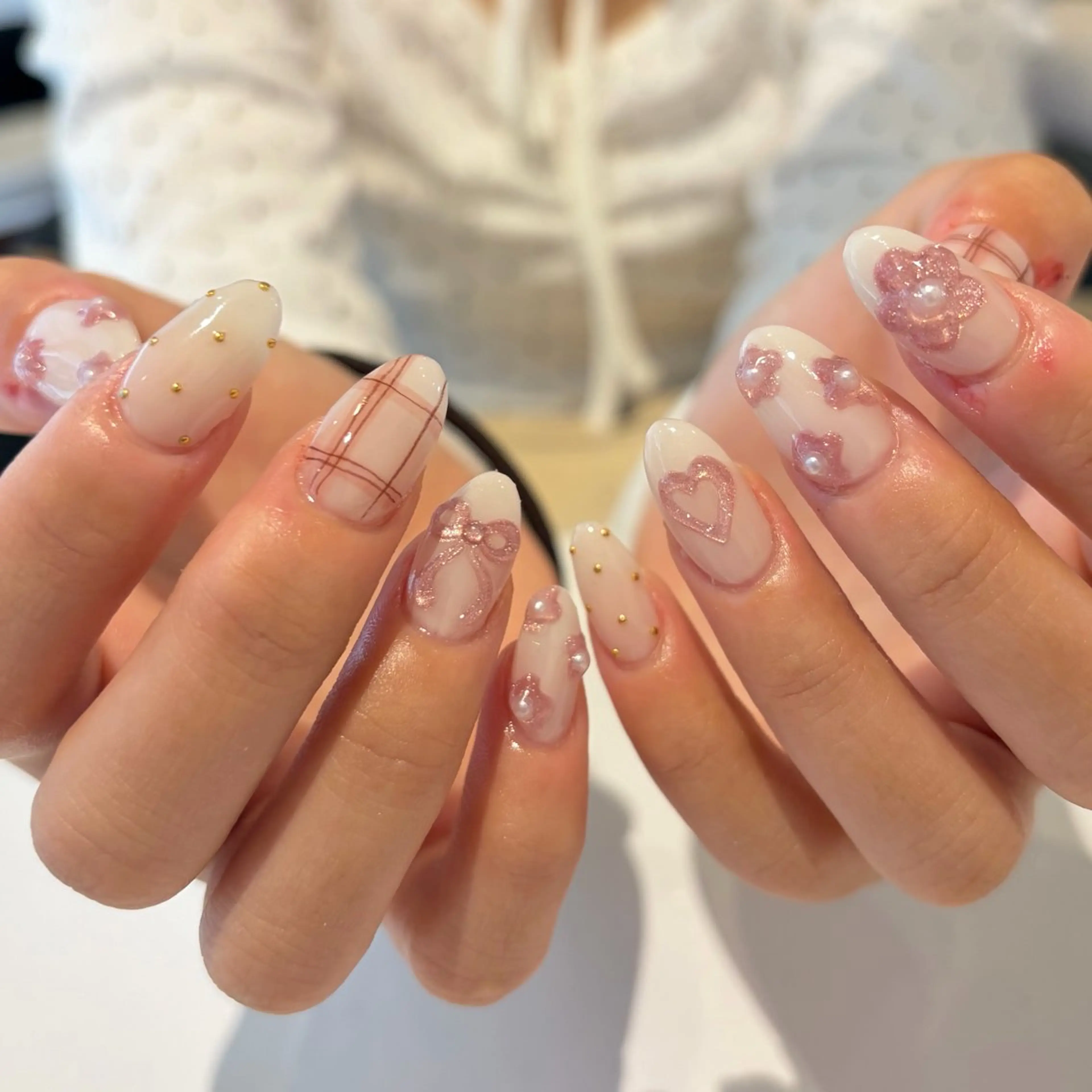 ネイル 持ち込み ぷっくりネイル ハンドネイル ballie／小野原 なつみのネイルデザイン