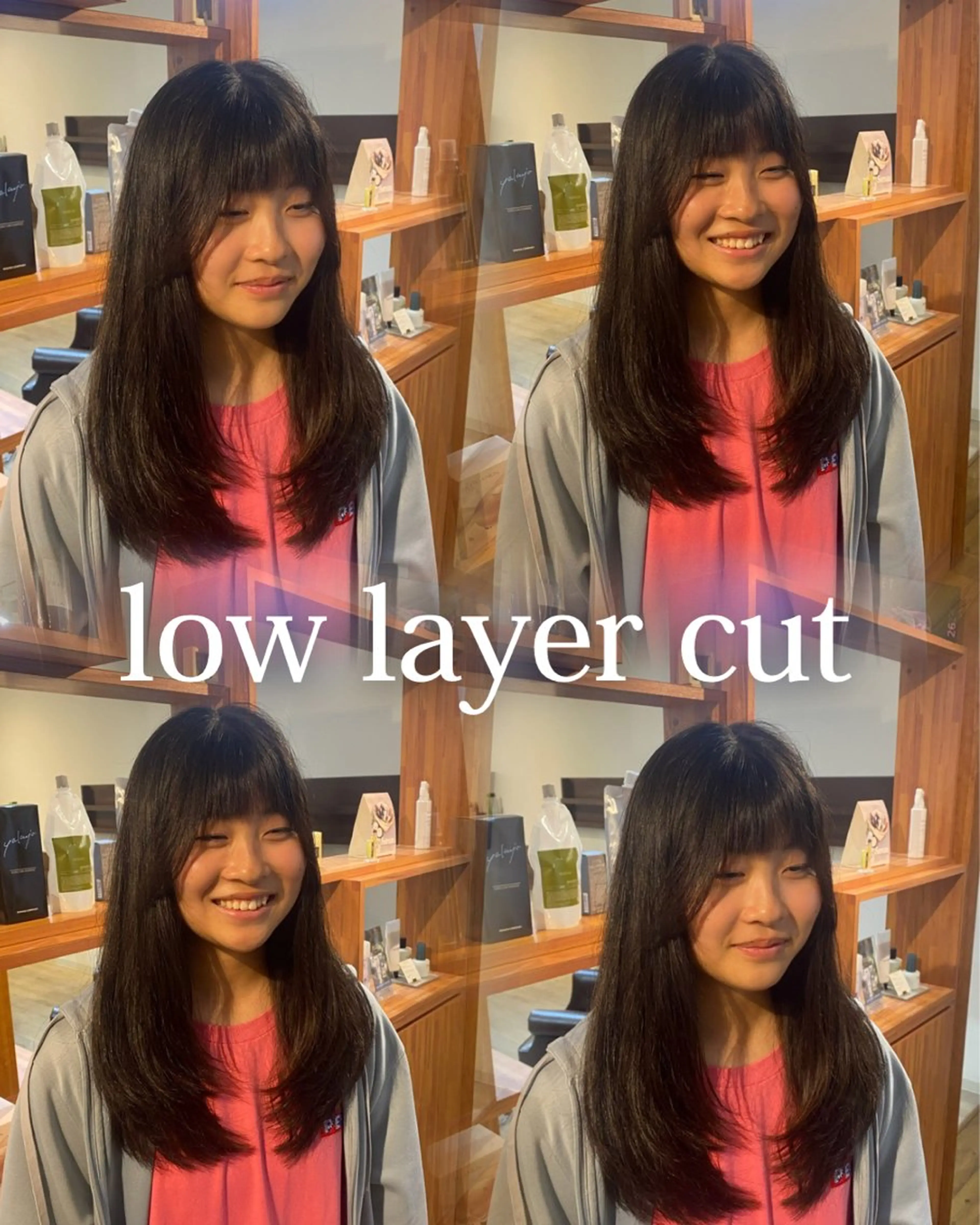 ロング カラー レイヤーカット カット トリートメント 縮毛矯正とレイヤー カット/杉村凜汰郎のヘアスタイル