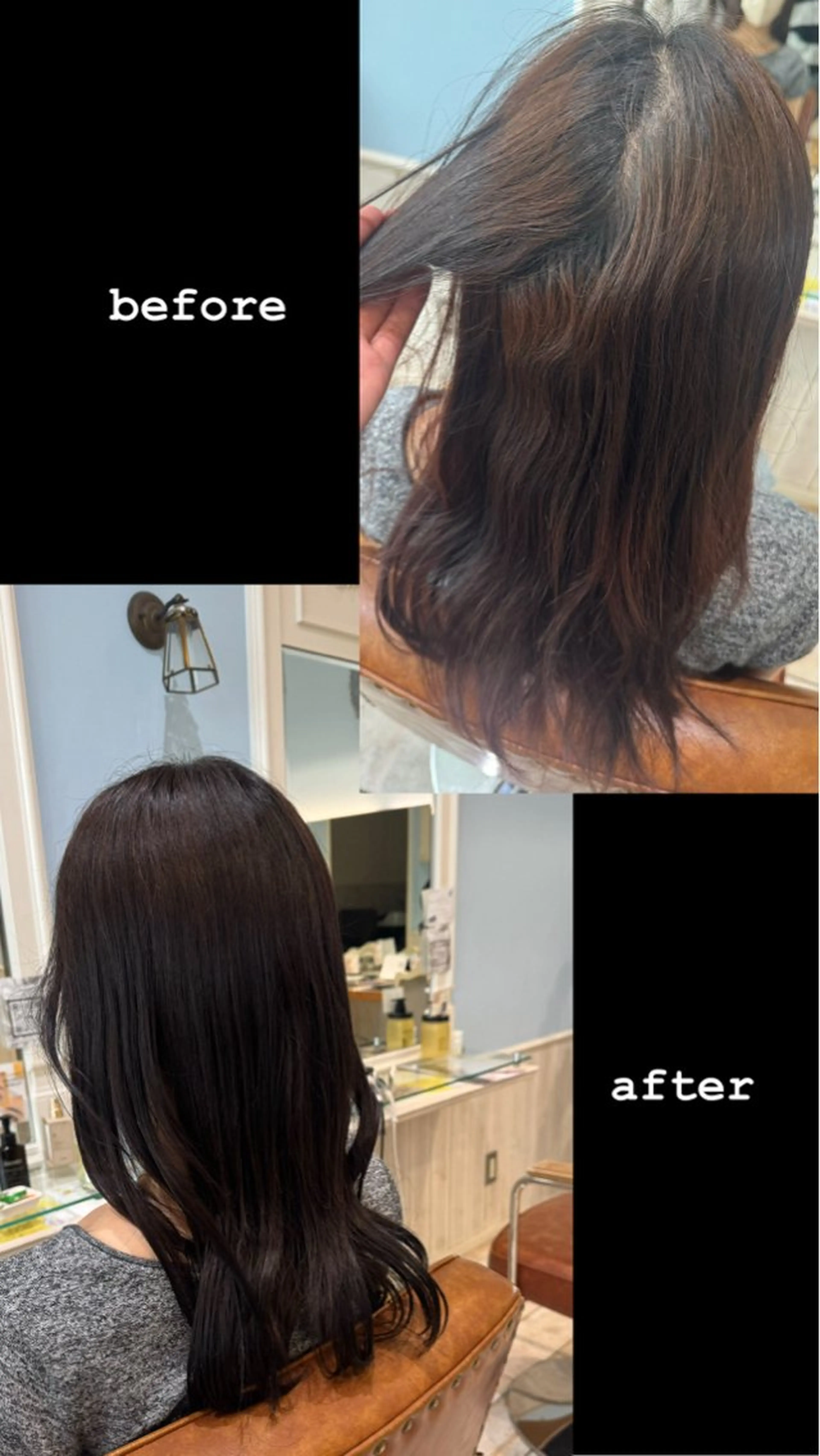 ロング カラー ヘアカラー トリートメント 艶カラー👾ブリーチ なし暖色👾ユースケのヘアスタイル